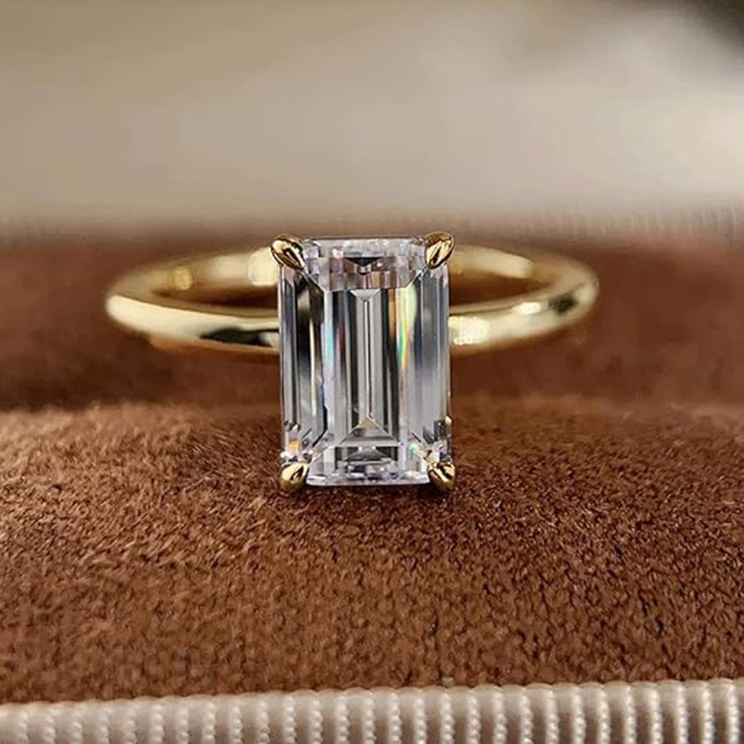 Jumpeak Diamantring 2ct D VS1,lab grown diamant ring,verlobungsring,damen geschenk, 2EX Eheringe,liebes geschenk für sie,geschenk ideen für frau,14K Gold