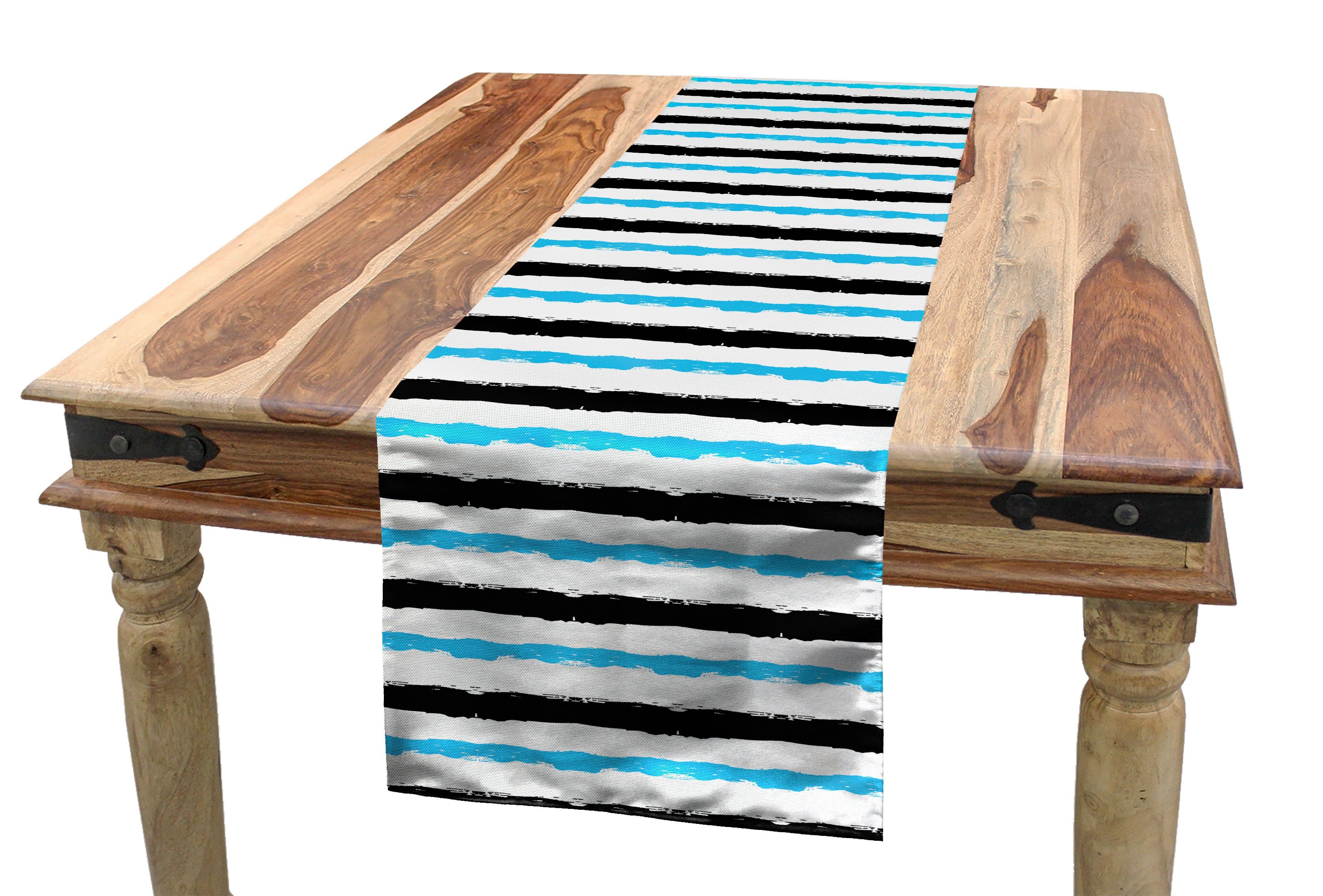 Abakuhaus Tischläufer Bands Küche Esszimmer Tischläufer, Dekorativer Stripes Abstrakt Rechteckiger Farbe