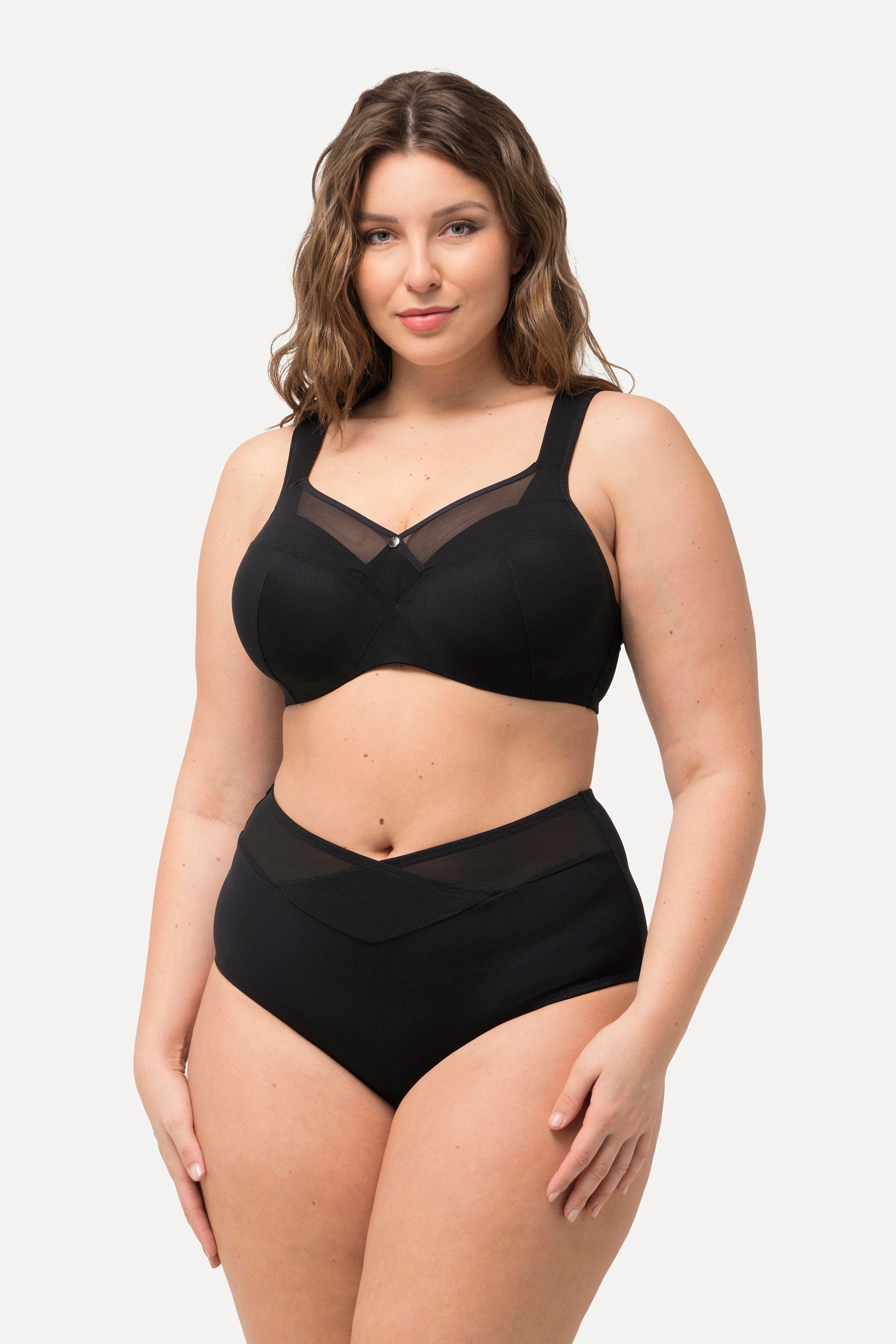 Ulla Popken Bügel-BH Bügel-BH Softschale Mesh-Einsatz