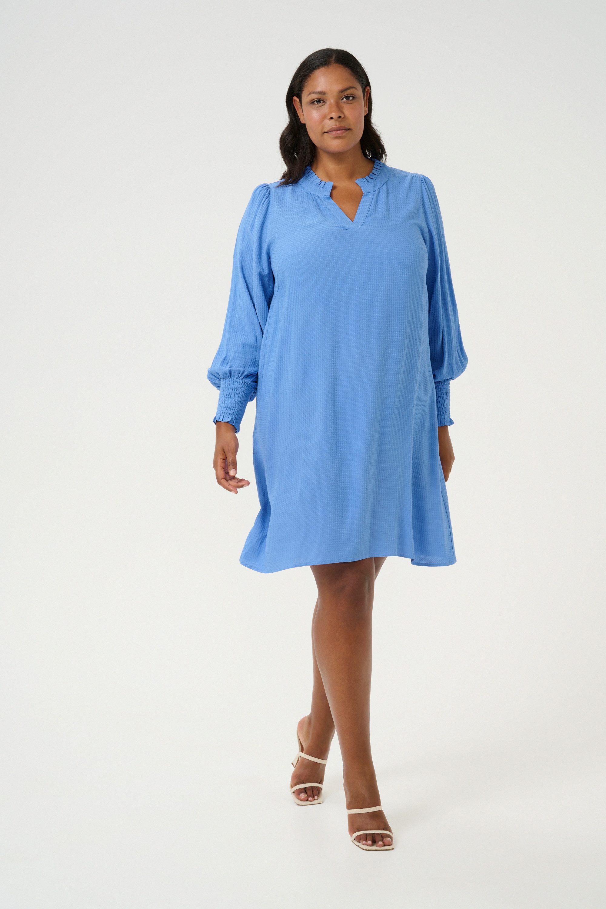 KAFFE Curve Blusenkleid Kleid KCmahlena Große Größen günstig online kaufen