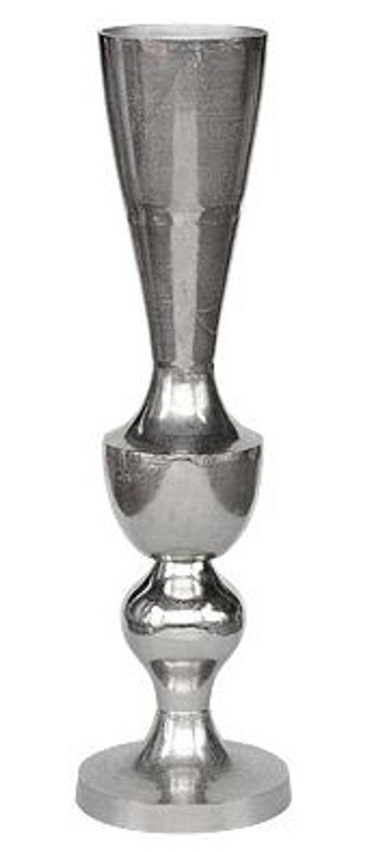 Casa Padrino Dekoobjekt Antik Stil Vase Aluminium Silber - Hotel Dekoration - Barock Blumengefäss Pflanzentopf - Mod1 H. 107 cm