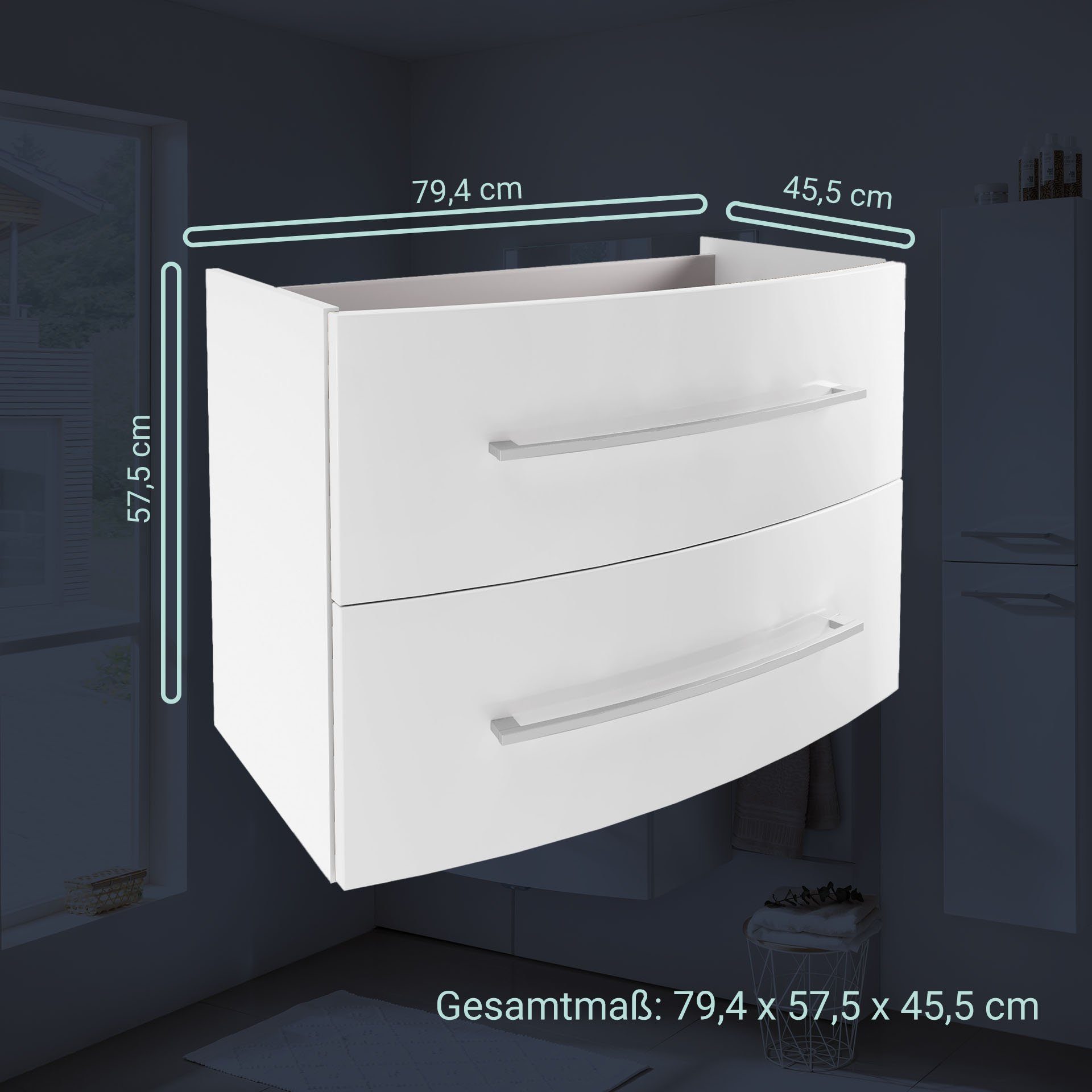 FACKELMANN Waschbeckenunterschrank Verona Waschbeckenunterschrank