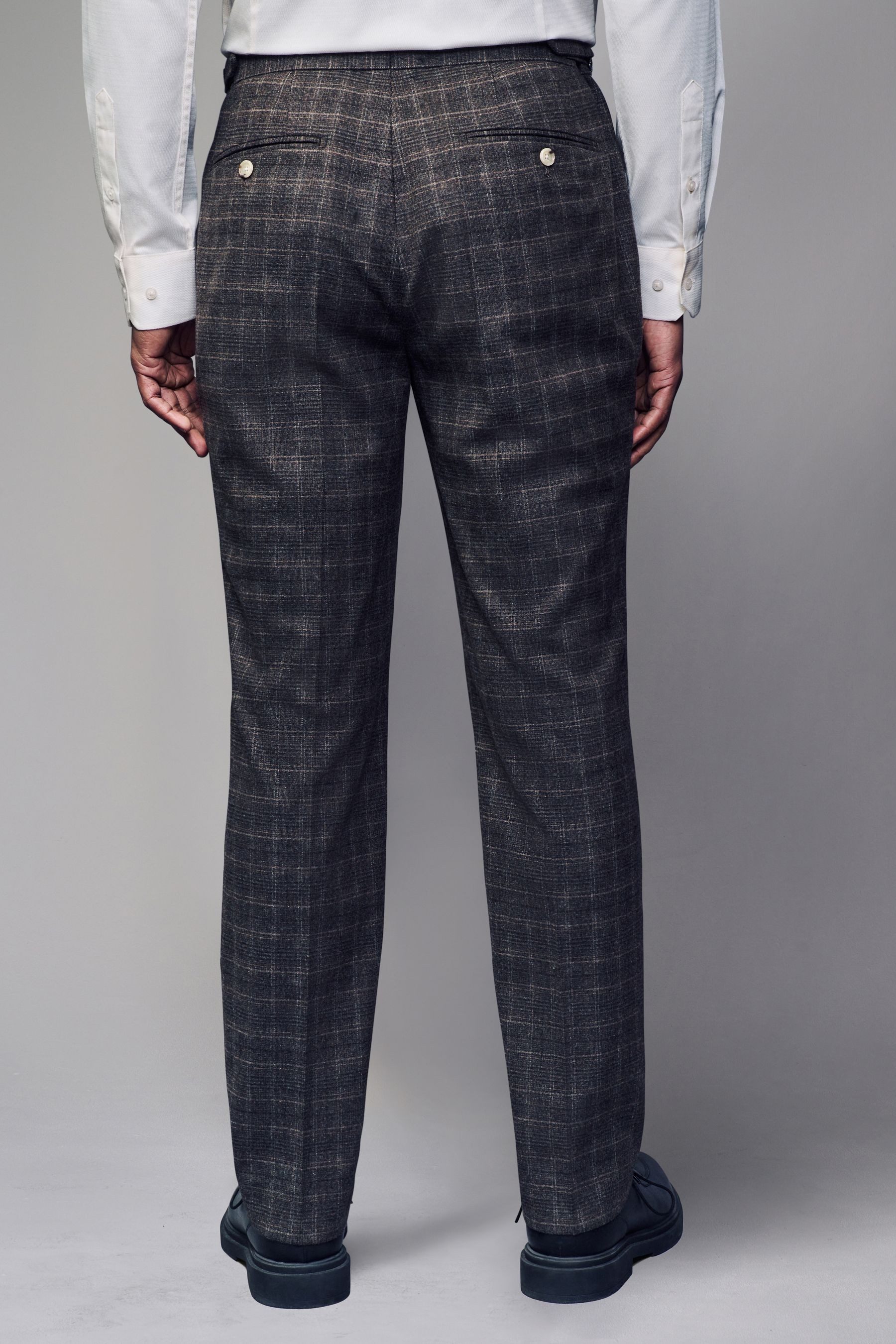 Next Anzughose Slim Fit angeraute Anzughose günstig online kaufen