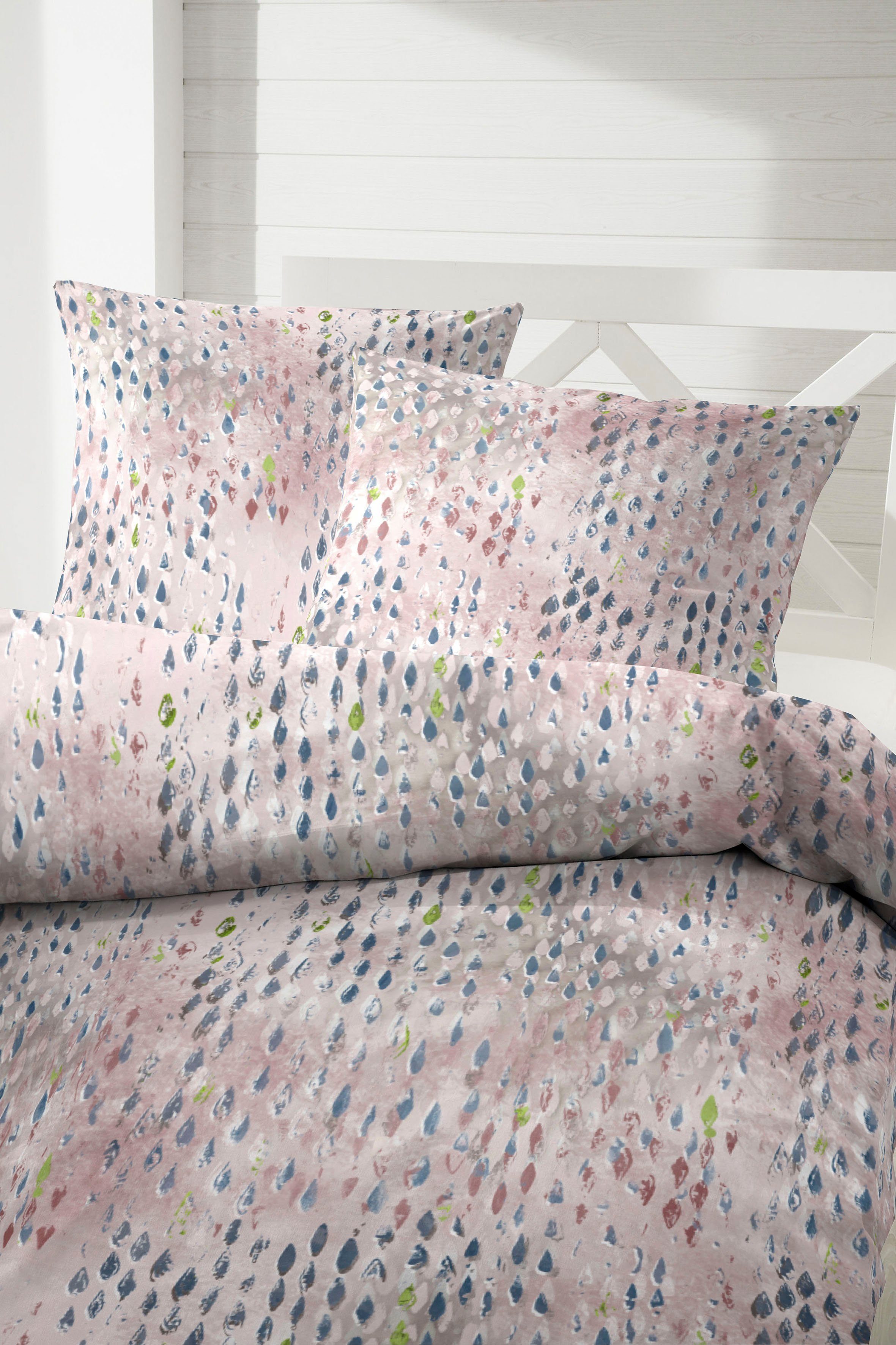 Primera Bettwäsche Plastered, Mako-Satin, 2 teilig, günstig online kaufen