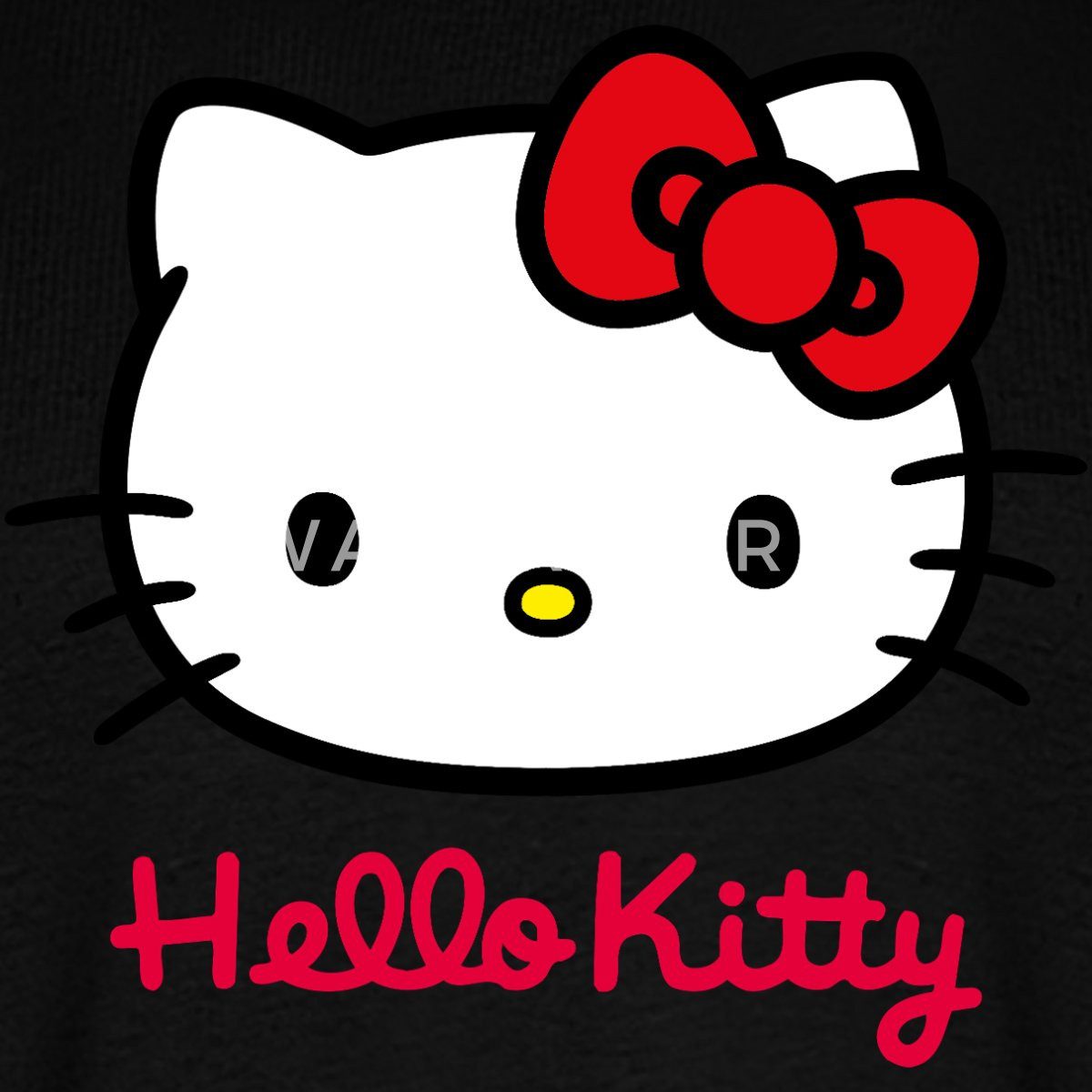 Spreadshirt T-Shirt Hello Kitty Klassisch Mit Schriftzug Männer Premium T-Shirt (1-tlg)