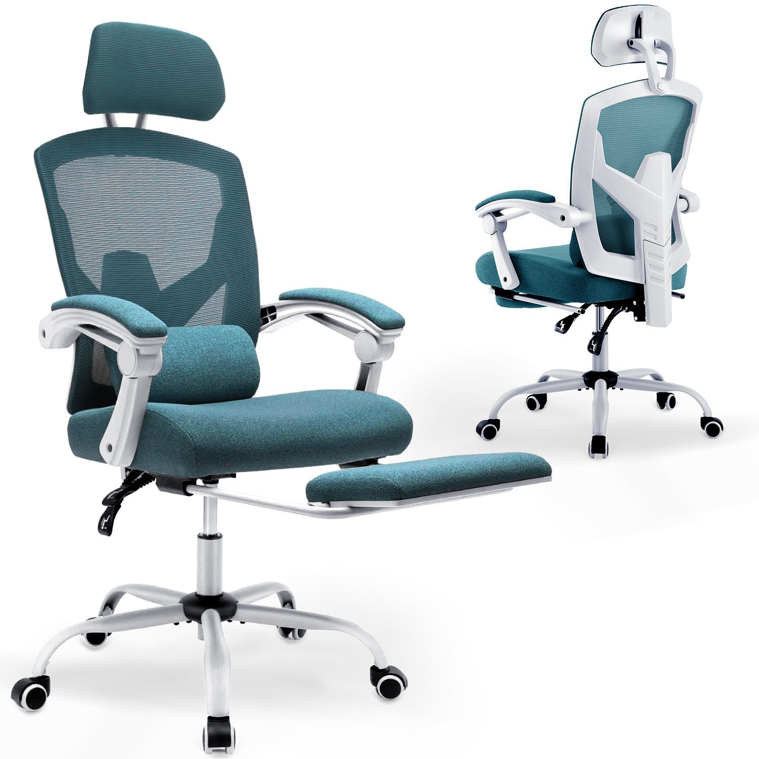Bürostuhl Ergonomisch Hoher Rückenlehne Office Chair, Einer Lendenwirbelstütze