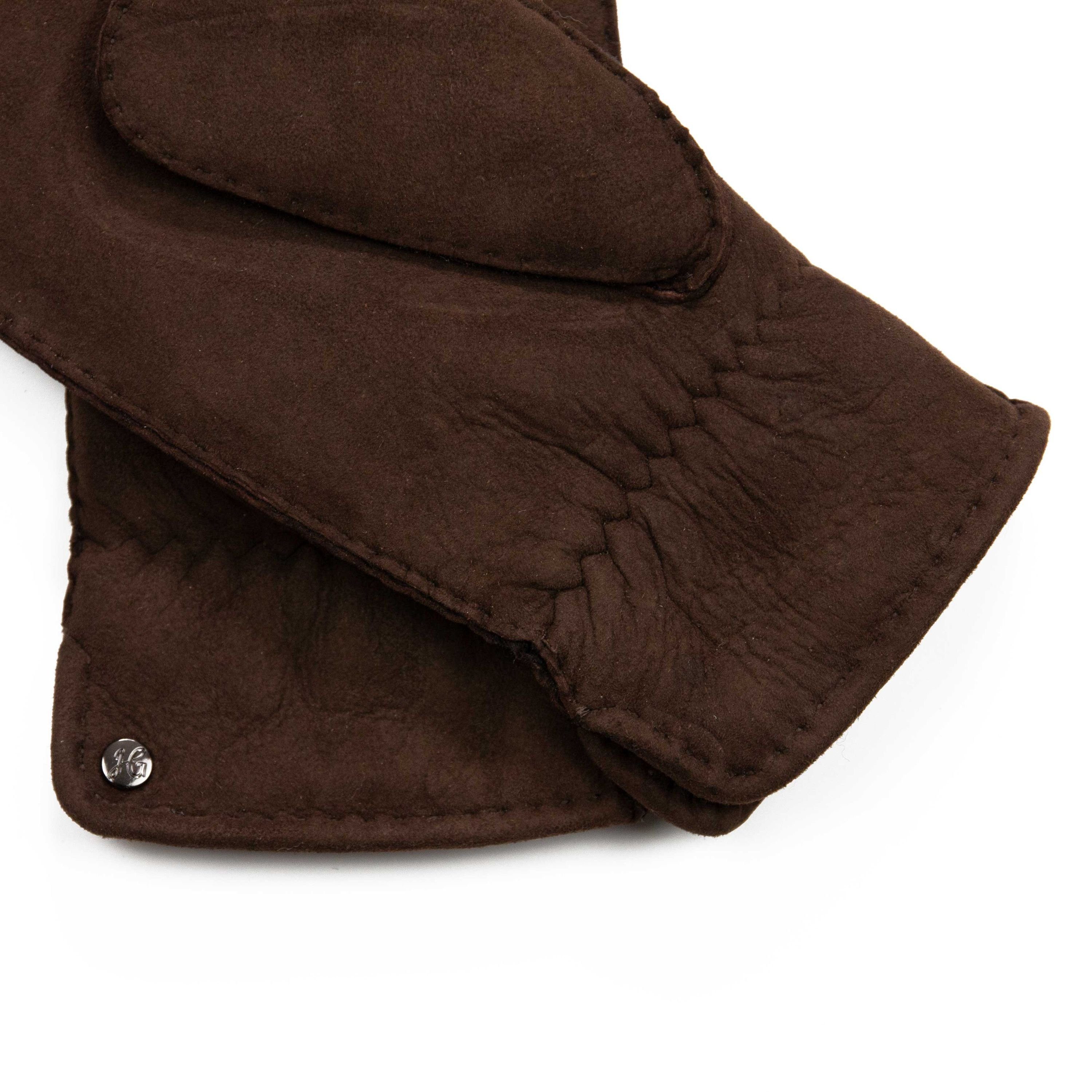 Hand Gewand by Weikert Lederhandschuhe LEON - Sportliche Fäustlinge aus spanischem Merino-Lammfell