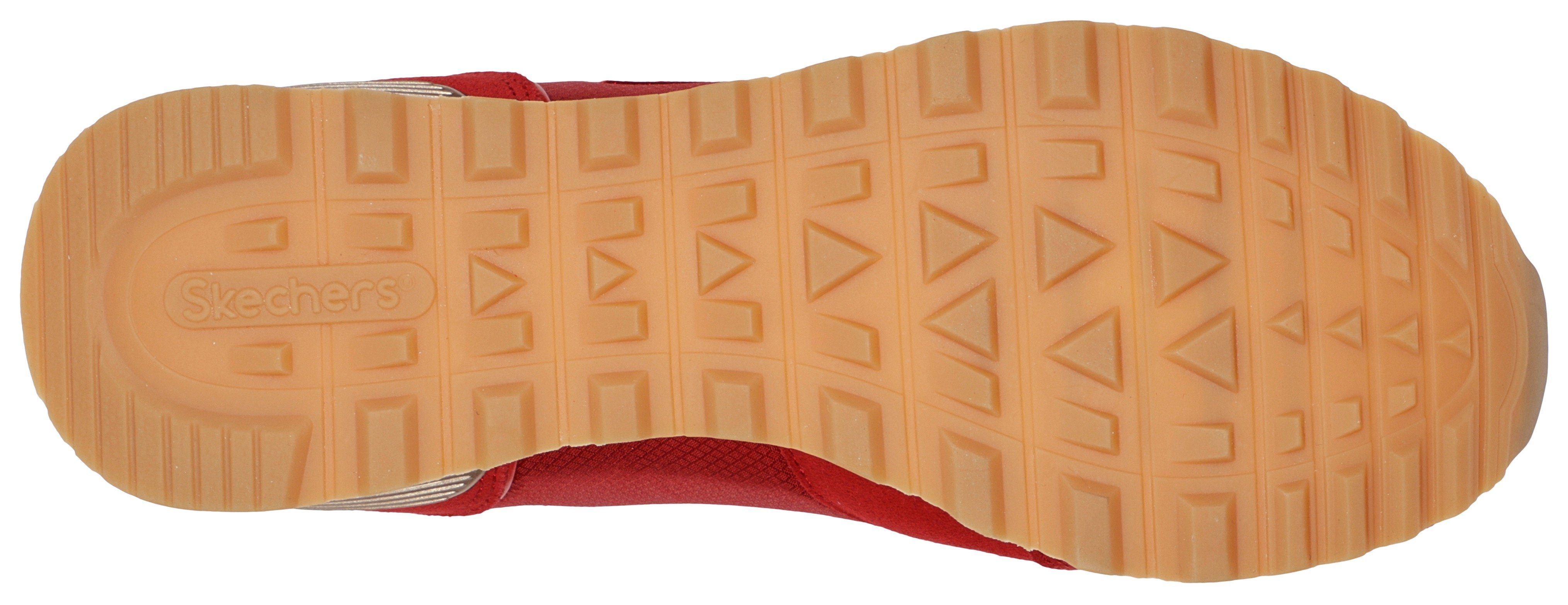 Skechers OG 85 - GOLDN GURL Sneaker Schnürschuh, Original-Retro-Jogginschuh mit Air-Cooled Memory Foam®