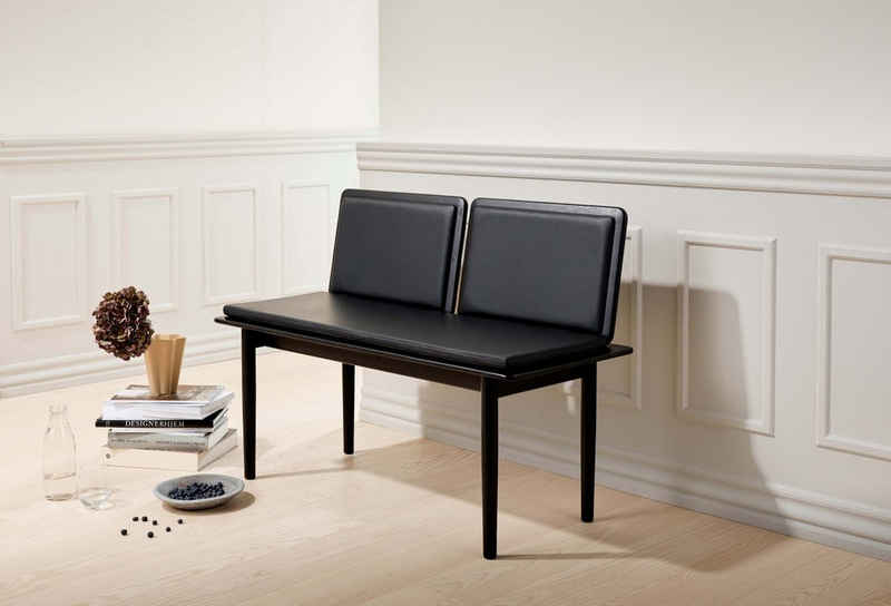 Hammel Furniture Sitzbank Findahl by Hammel Elba, 2 Pers., mit 2 x gepolstertem Rücken und Leder Kissen