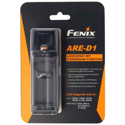 Fenix Fenix ARE-D1 Einschacht-Ladegerät passend für 21700, 18650, 26650, 16 Rundzellen-Lader