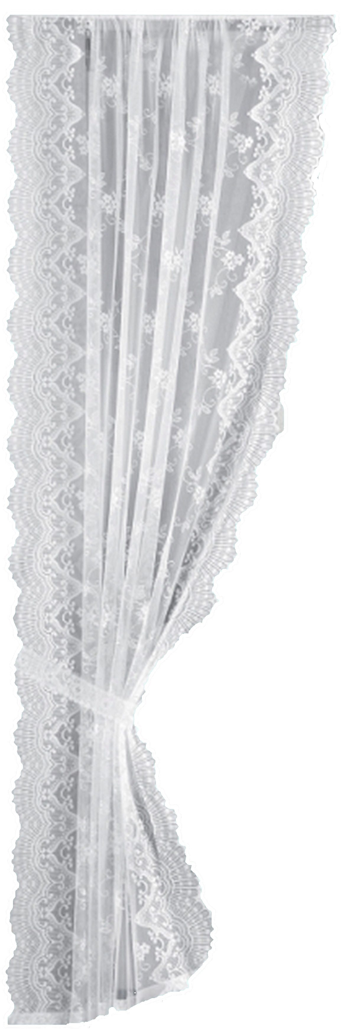 Weckbrodt Vorhang Siena (2 St), Kräuselband, halbtransparent, Jacquard, Jacquard, halbtransparent, Bordüre, mit Raffhalter, Gardine, Store