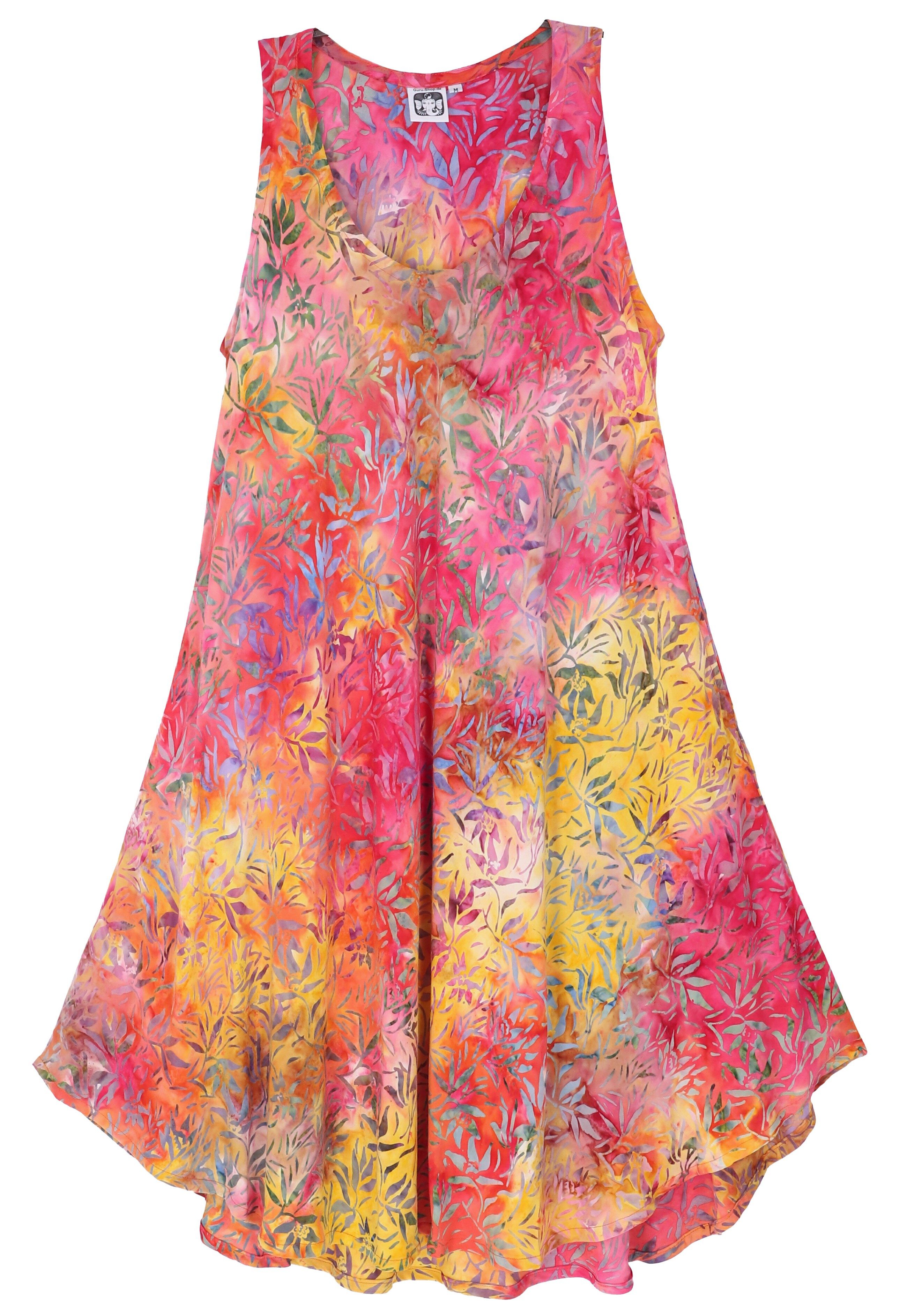 Guru-Shop Midikleid Boho Sommerkleid, luftiges Midikleid in.. alternative Bekleidung