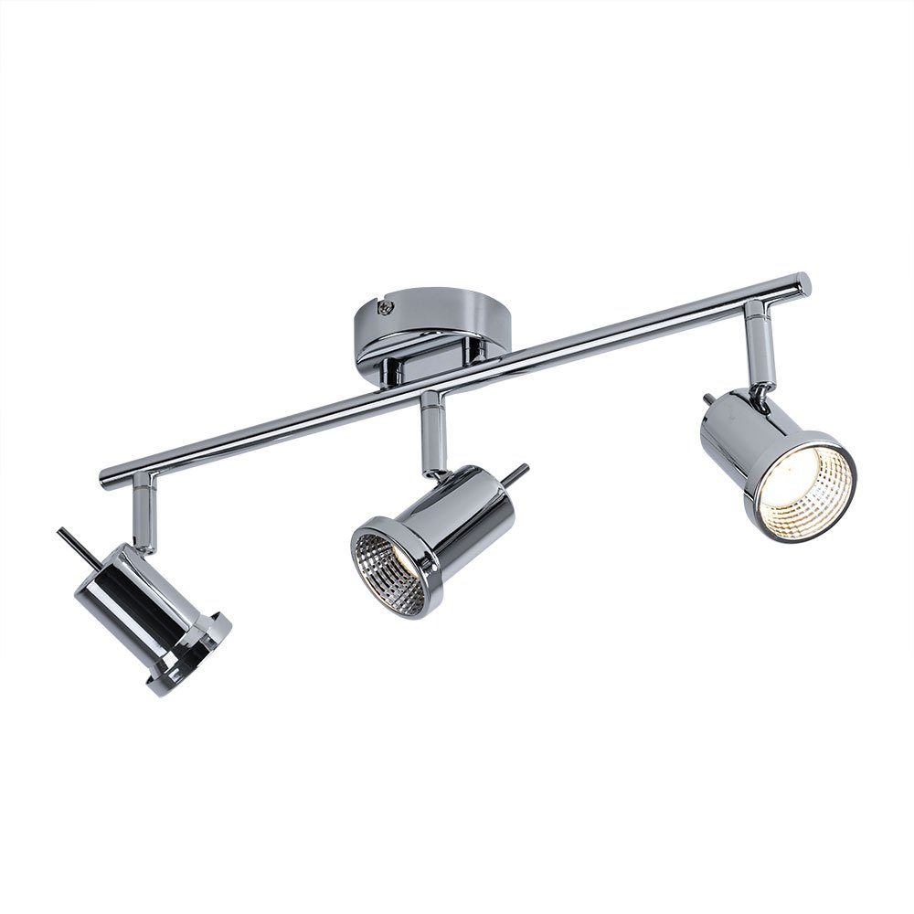 WOFI LED Deckenleuchte, LED-Leuchtmittel fest verbaut, Warmweiß, Deckenleuchte 3 Flammig LED Deckenlampe Lichtschiene Deckenstrahler