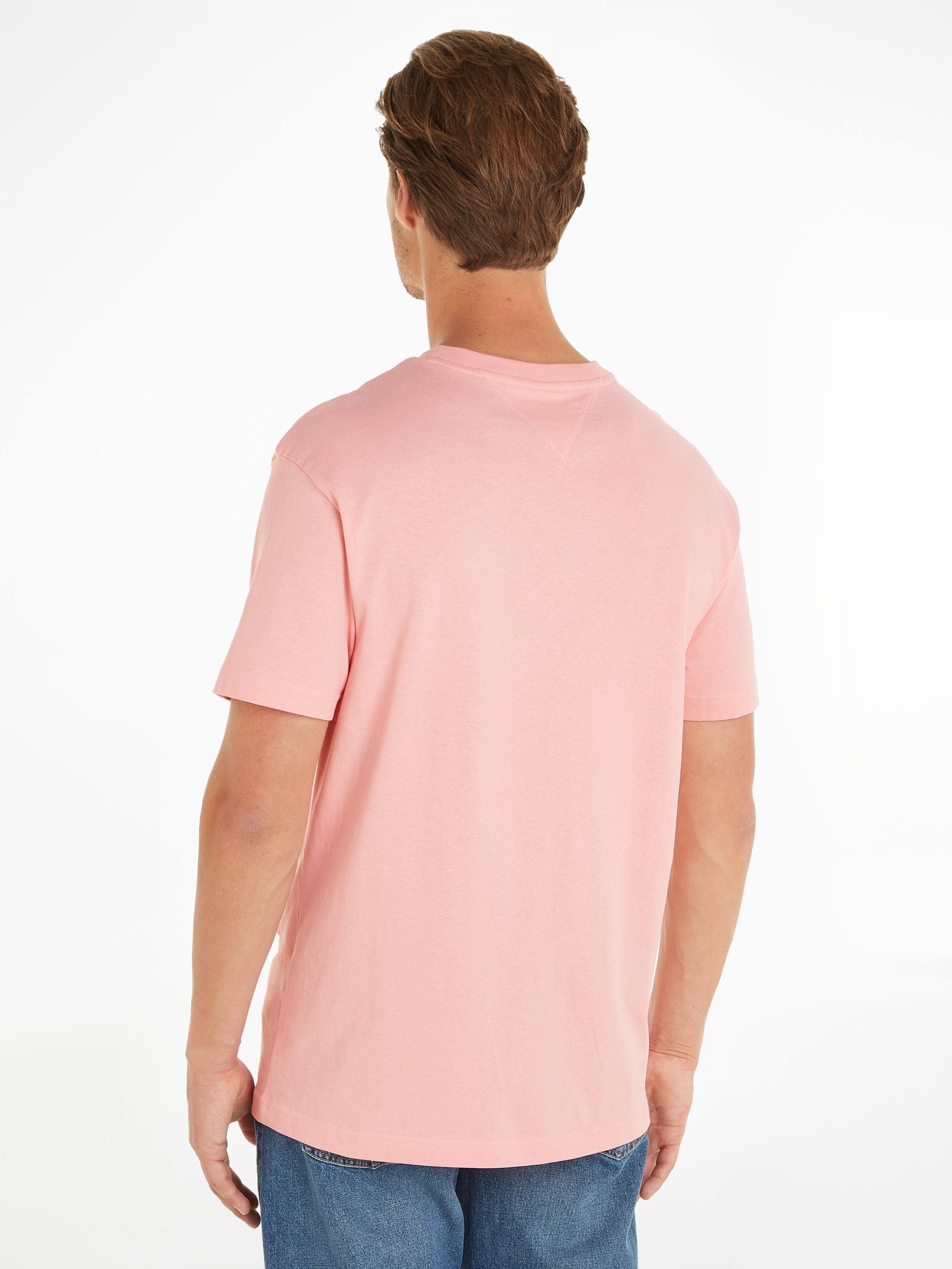 SIGNATURE REG Pink mit Jeans Ballet EXT T-Shirt TJM TEE Tommy Logostickerei