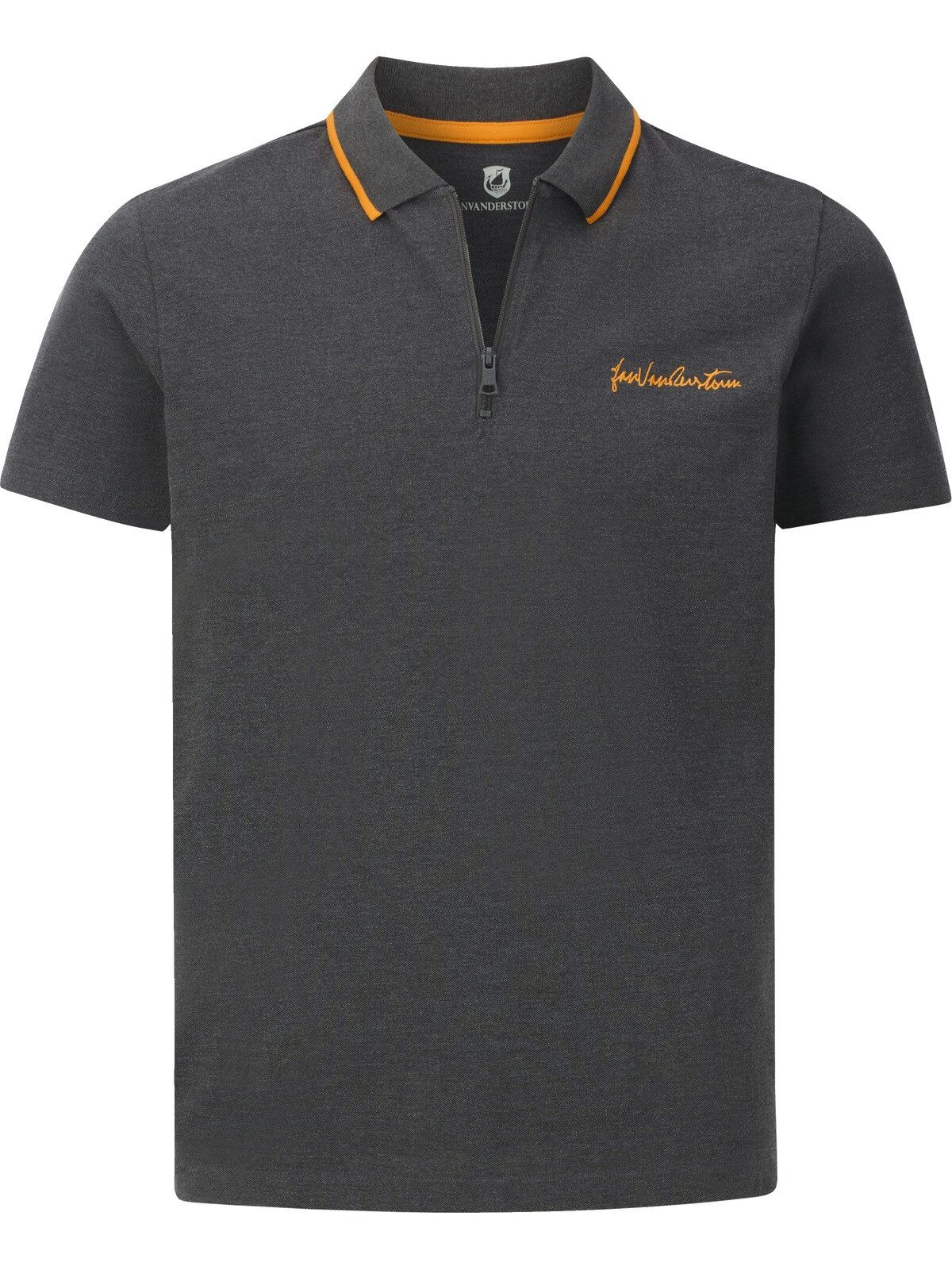 Jan Vanderstorm Poloshirt JOHAR mit Kontrastdetails