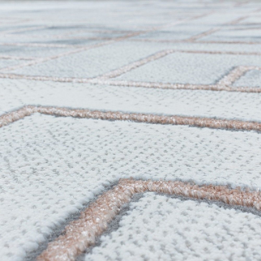 Marmoroptik, edel Teppich Giantore, exklusiver rechteck modern, Bronze Teppich mit und
