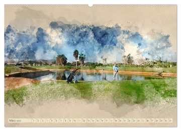 CALVENDO Wandkalender Ich liebe Golf (Premium, hochwertiger DIN A2 Wandkalender 2023, Kunstdruck in Hochglanz)