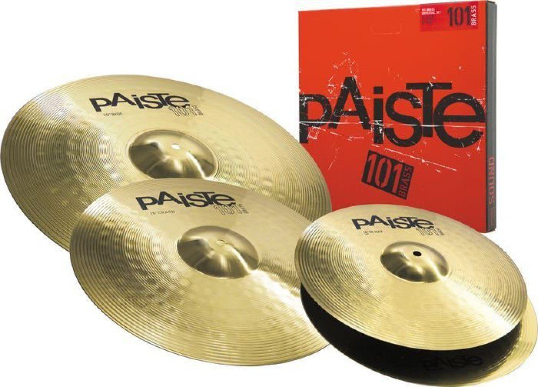 Schlagzeug Paiste 101 Brass Universal Set 14-16-20 Beckenset