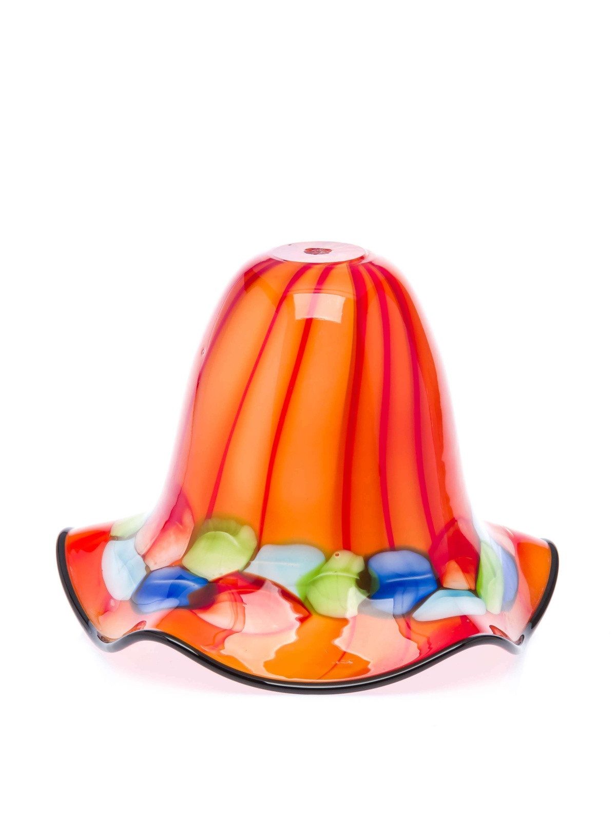 Aubaho Dekoobjekt Lampenschirm Tischlampe Lampe Glas Glasschirm Murano Stil glass lampsh
