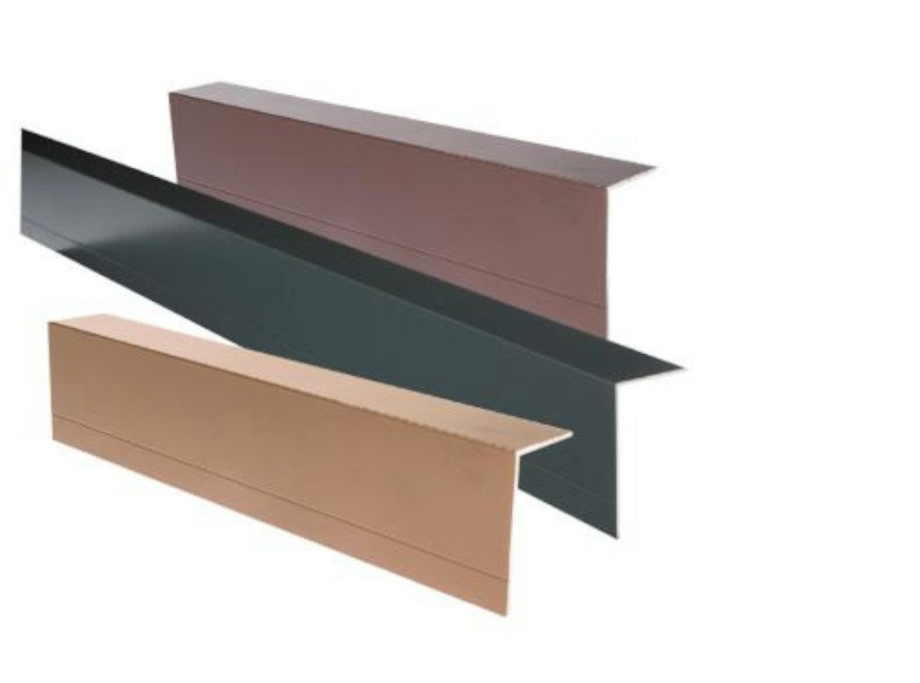 Silvadec Pfostenträger Aluminium-Abschlussprofil Hellbraun