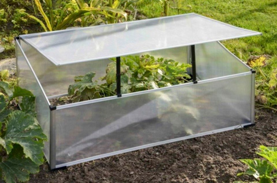 Haushalt International Frühbeet Aluminium Frühbeetkasten Maße: ca. 100 x 60 x 40cm (1 St)