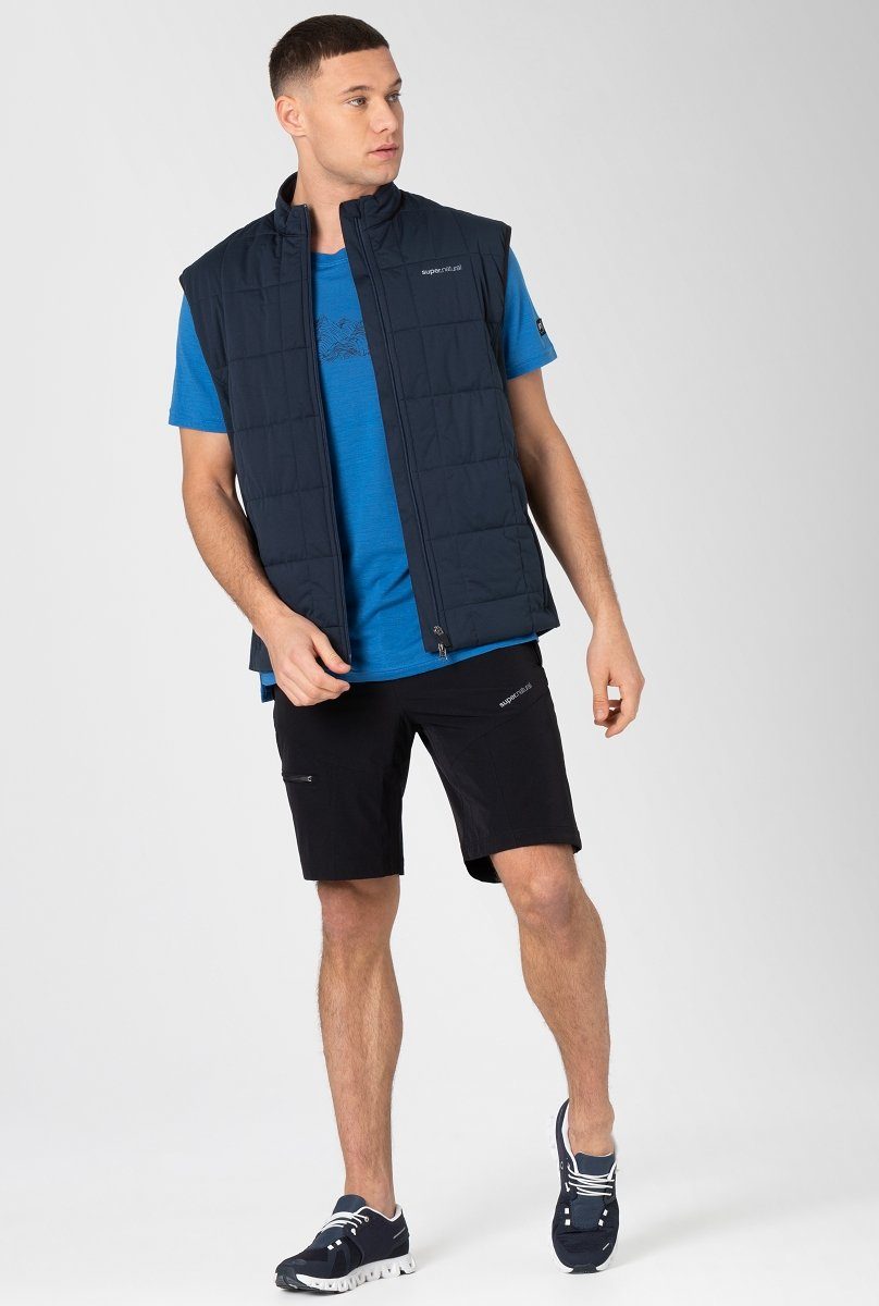 SUPER.NATURAL Funktionsweste Merino Weste M COMFORT GILET wärmender Merino-Materialmix