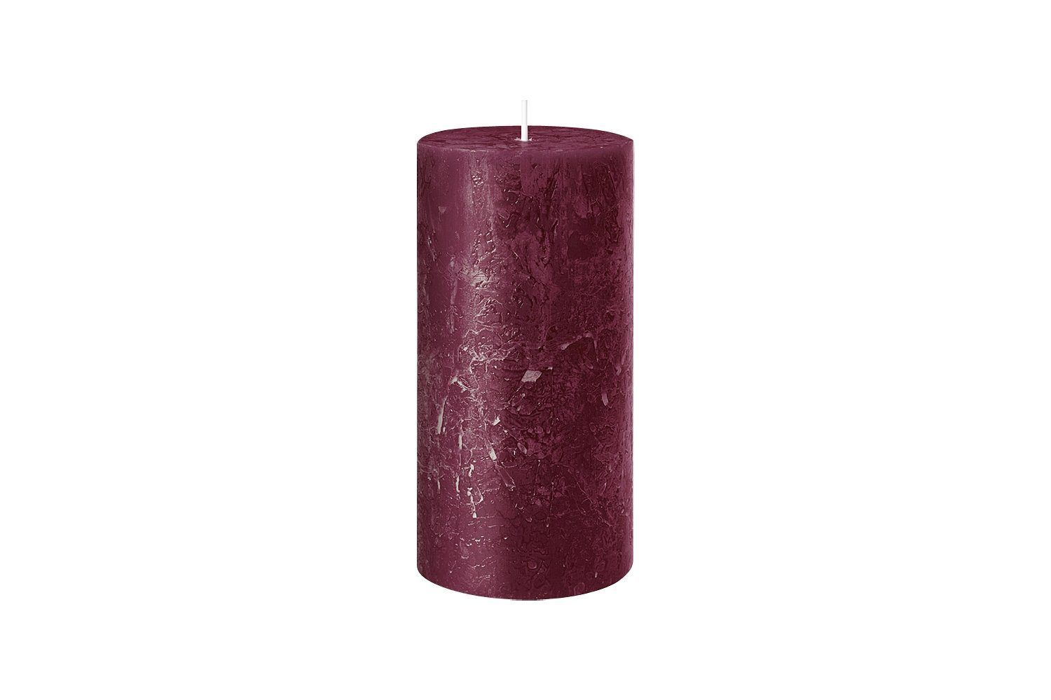 Wenzel Stumpenkerze Stumpenkerze RUSTIC, Rot, Ø 7 cm