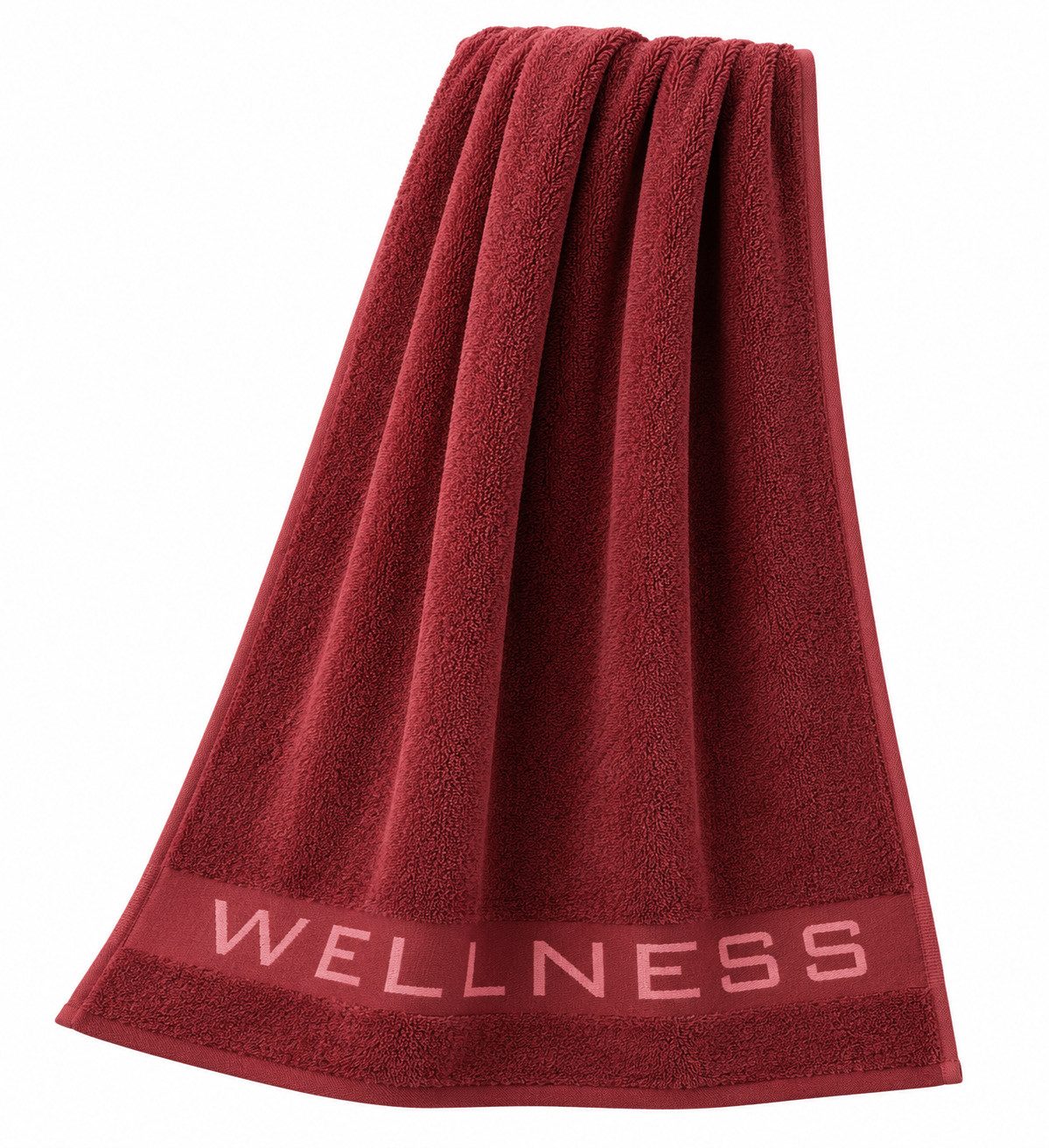 heimtexland Saunatuch Wellness Sauna Handtuch Badetuch Walkfrottier, Walkfrottee (Stück, 1-St), Jacquard Bordüre, weich und saugstark, Duschtuch, 70x180 cm