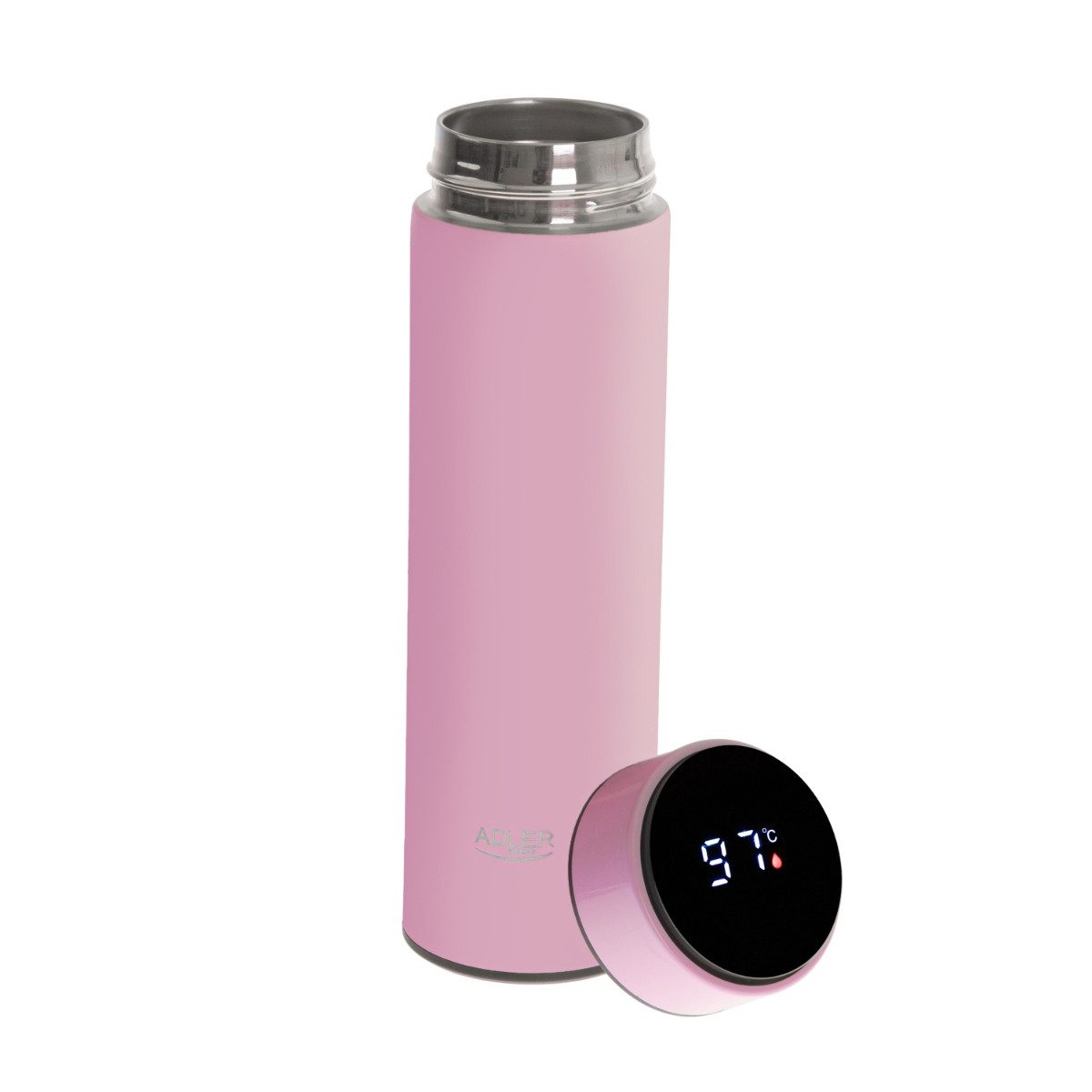 Adler Thermoflasche AD 4506, mit Temperaturanzeige & LED Touch-Display, 473 ml