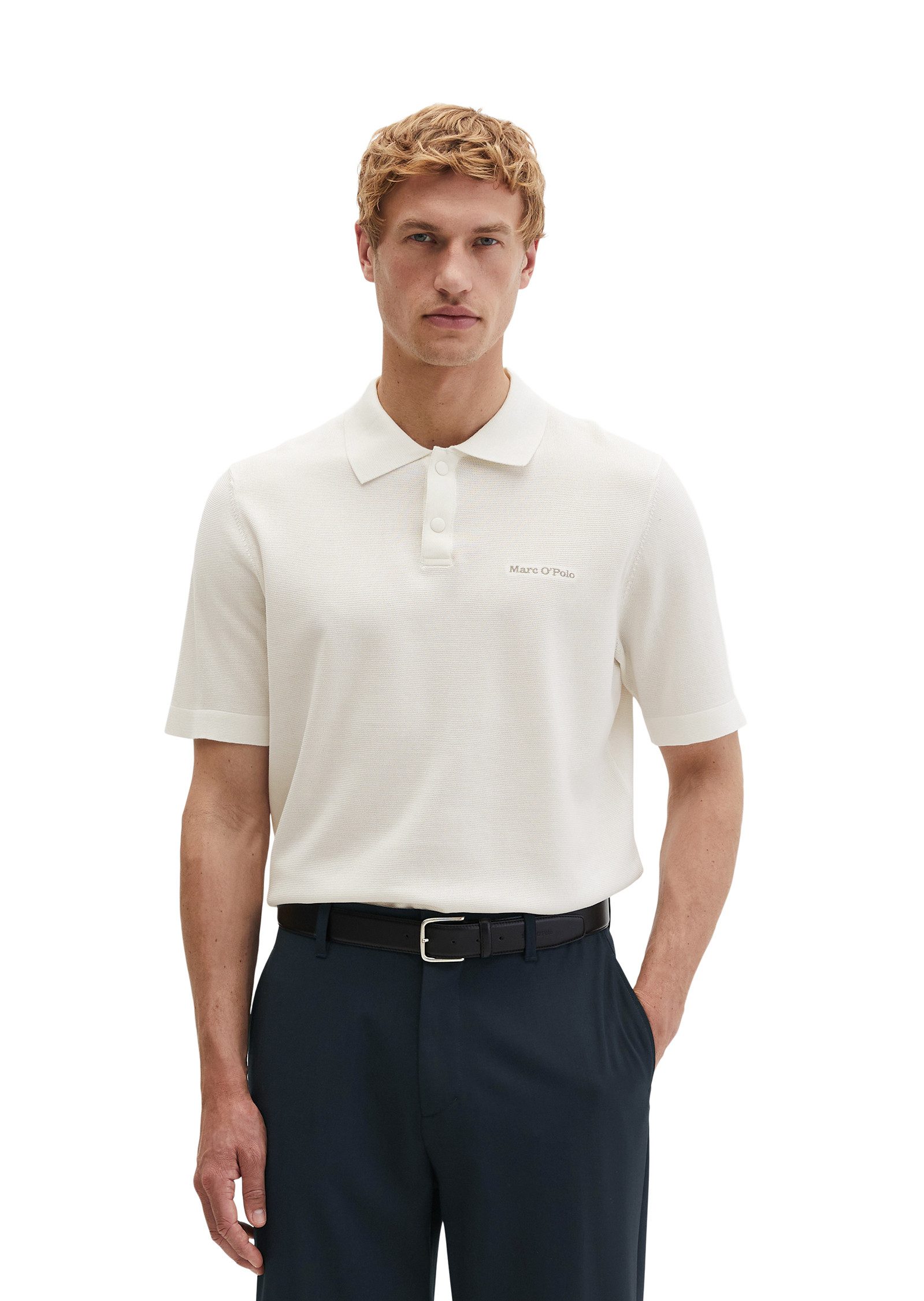 Marc O'Polo Poloshirt aus reiner Bio-Baumwolle