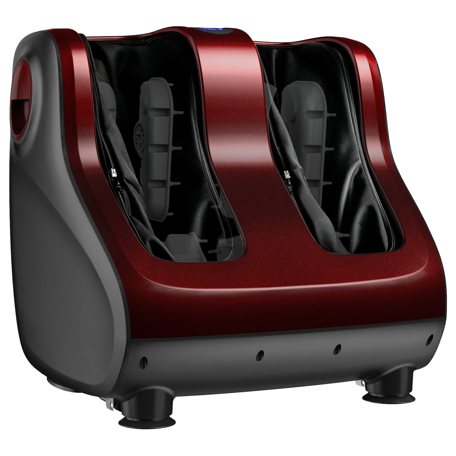 COSTWAY Fußmassagegerät Shiatsu, mit Kompression, Kneten, Heizung, Vibration, Timer