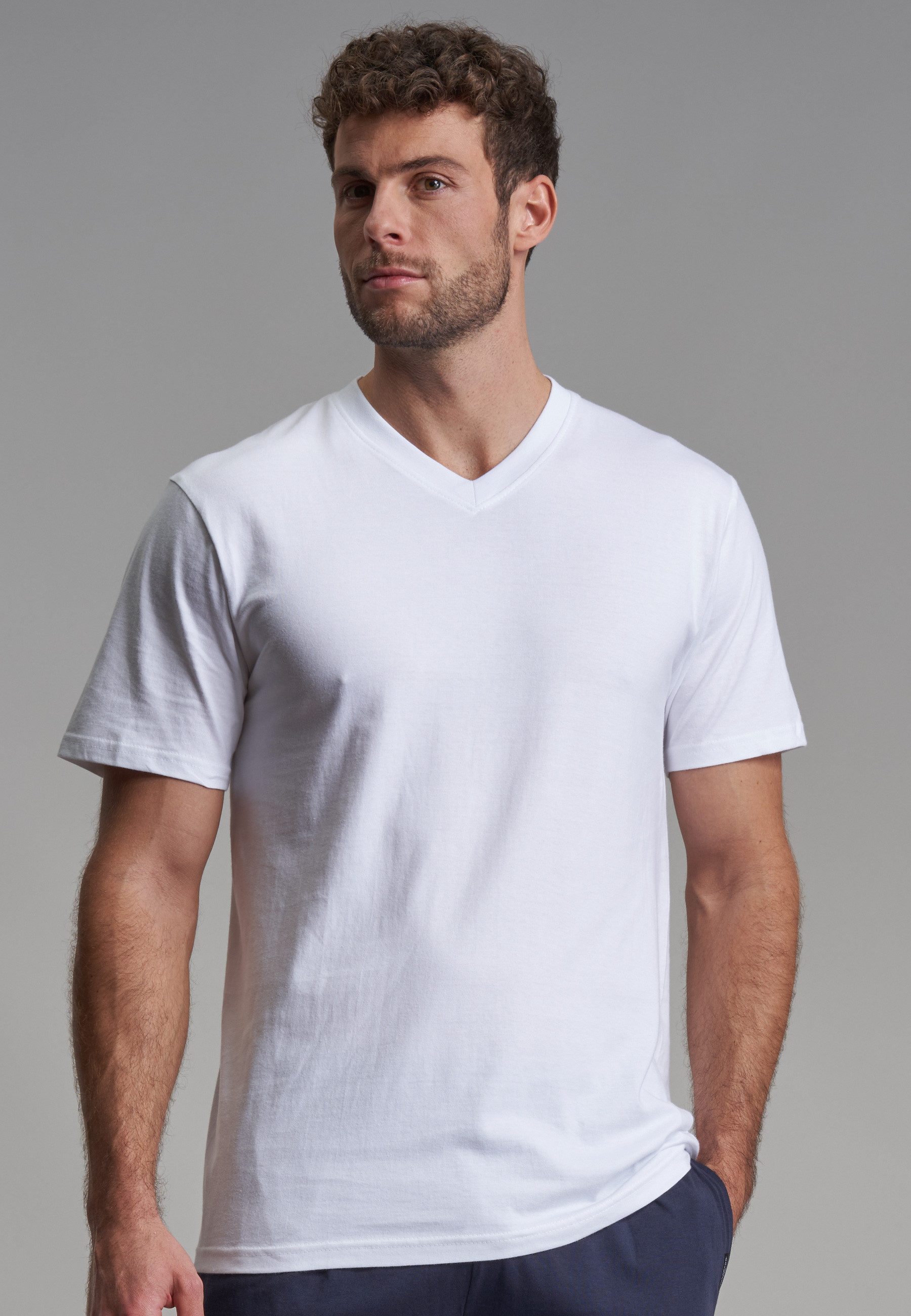 GÖTZBURG Unterziehshirt GÖTZBURG Herren Unterhemd weiß uni 2er Pack (2-St) günstig online kaufen