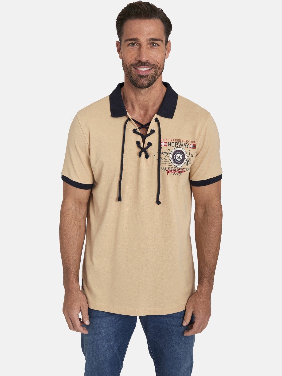Jan Vanderstorm Poloshirt ELJAR mit lässigen günstig online kaufen
