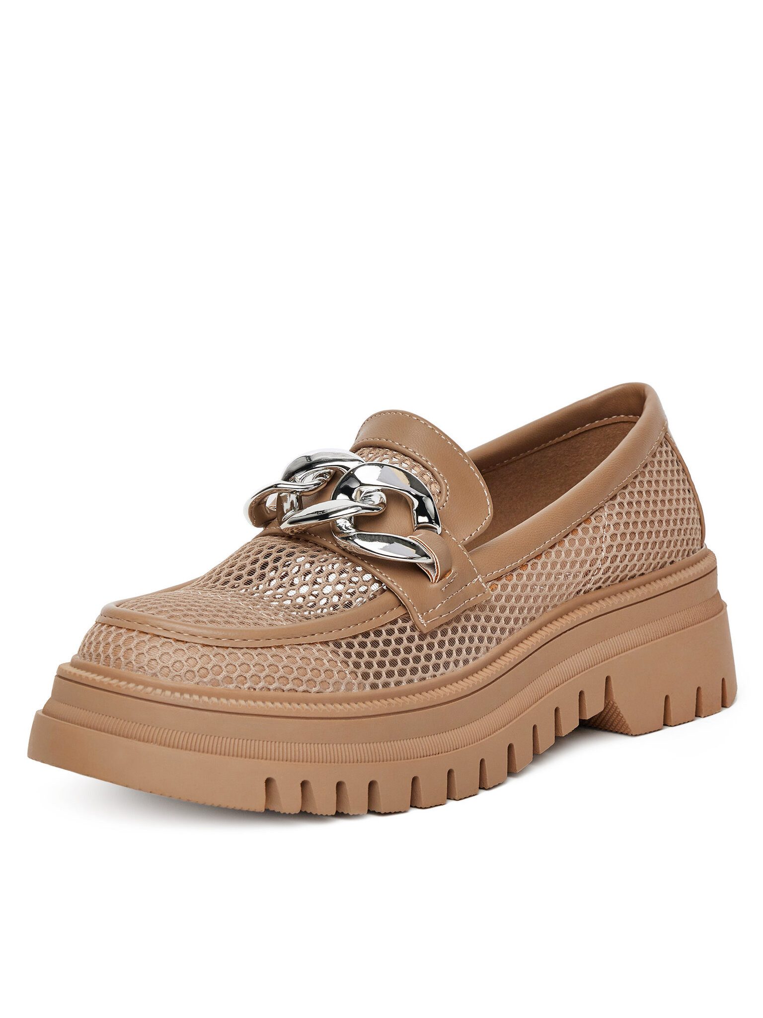 DeeZee Deezee Damen-Loafers Braun 60062D-2 Mokassin