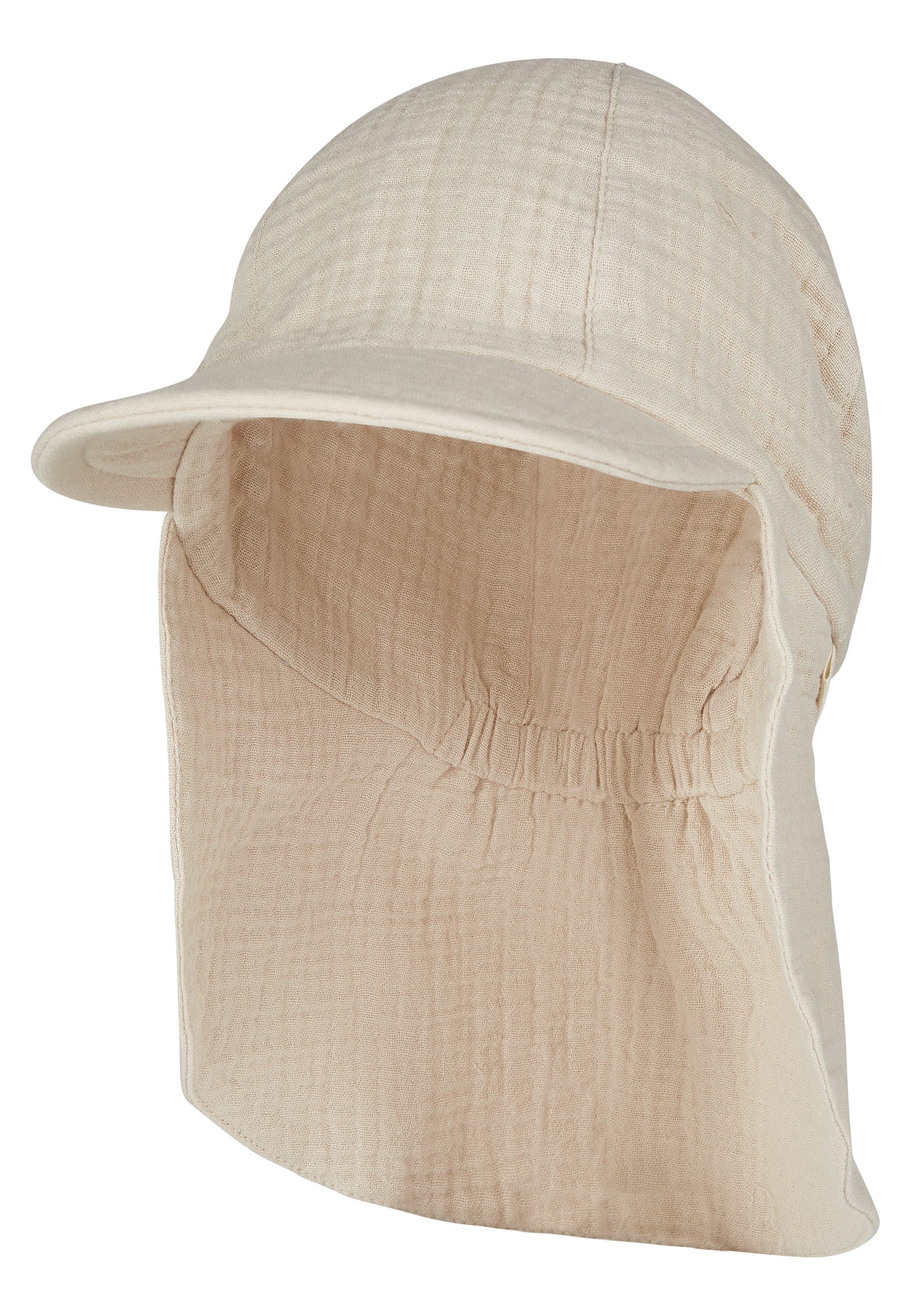 Sterntaler® Schirmmütze 50+ Schirmmütze mit Nackenschutz Musselin (1-St)