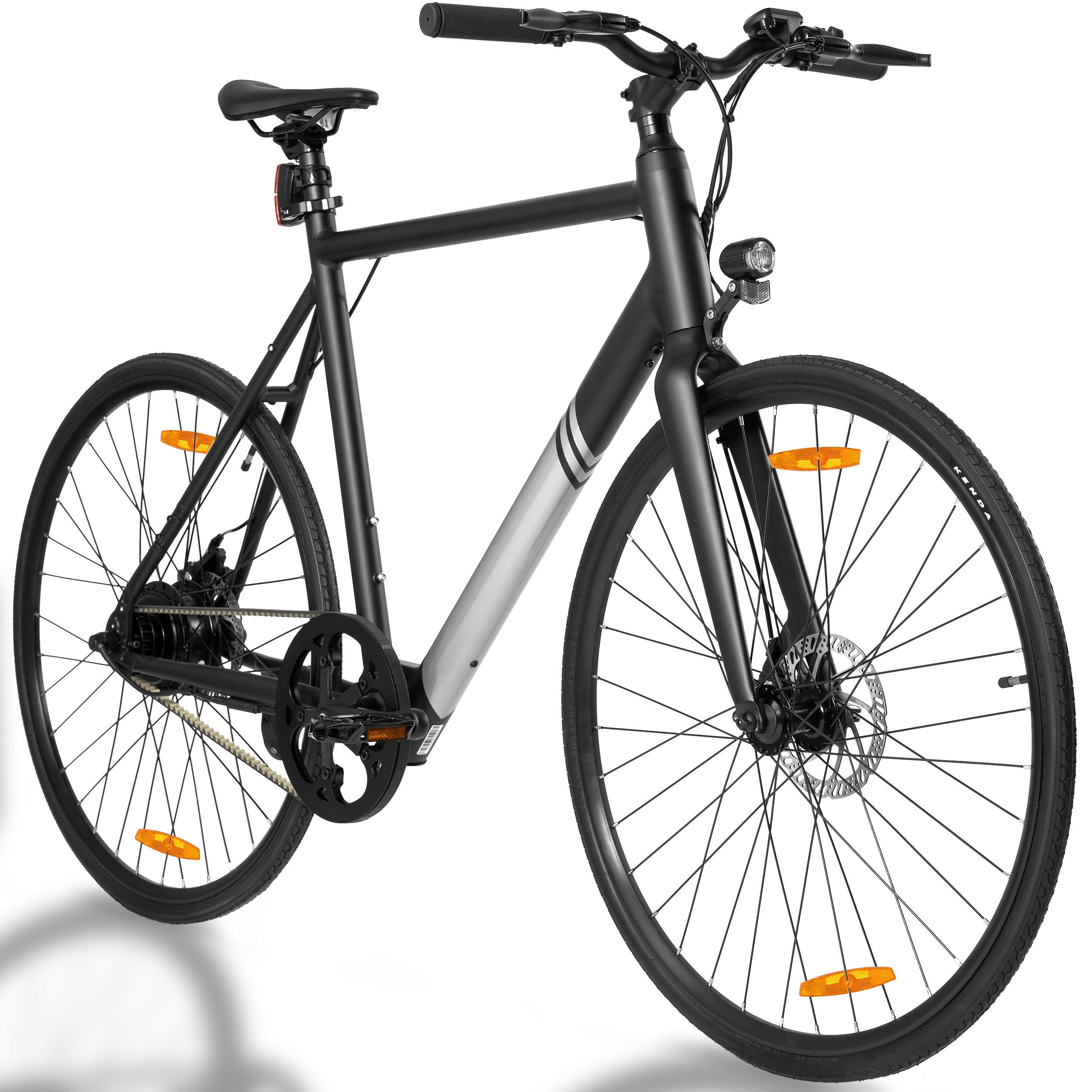 Vankel E-Bike Cityrad 250W Motor Riemenantrieb integrierter Akku 23 kg 700×28C Reifen, Riemenantrieb, Heckmotor, 252 Wh