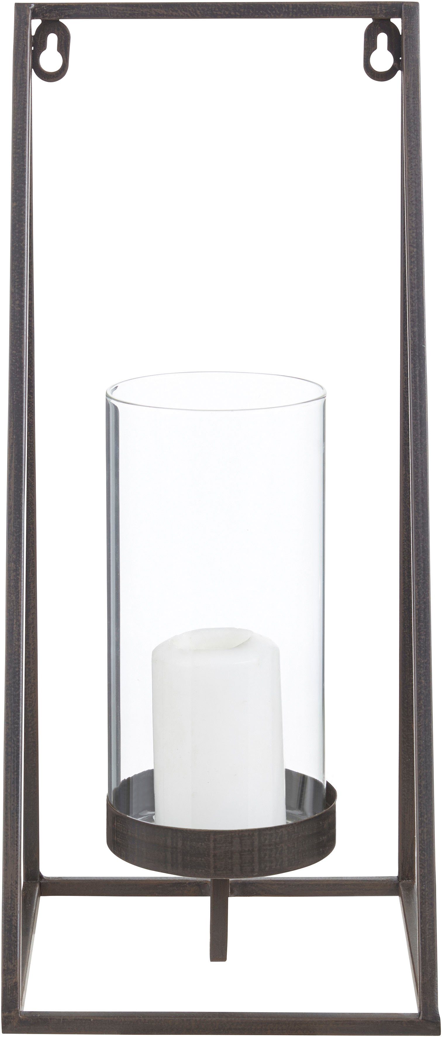 OTTO home Wandkerzenhalter Industrial Candleholder (1 St), Industrial, modern, Metall, schwarz