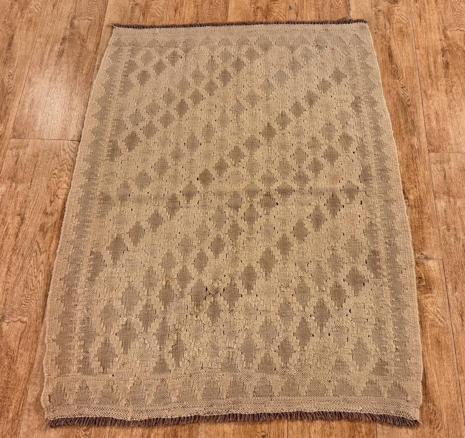 Rug Studios Teppich KELIM ORIGINAL HANDGEARBEITET, Rechteckig, Höhe: 5 mm, Handgefertigt, 89 x 118 cm, Natur
