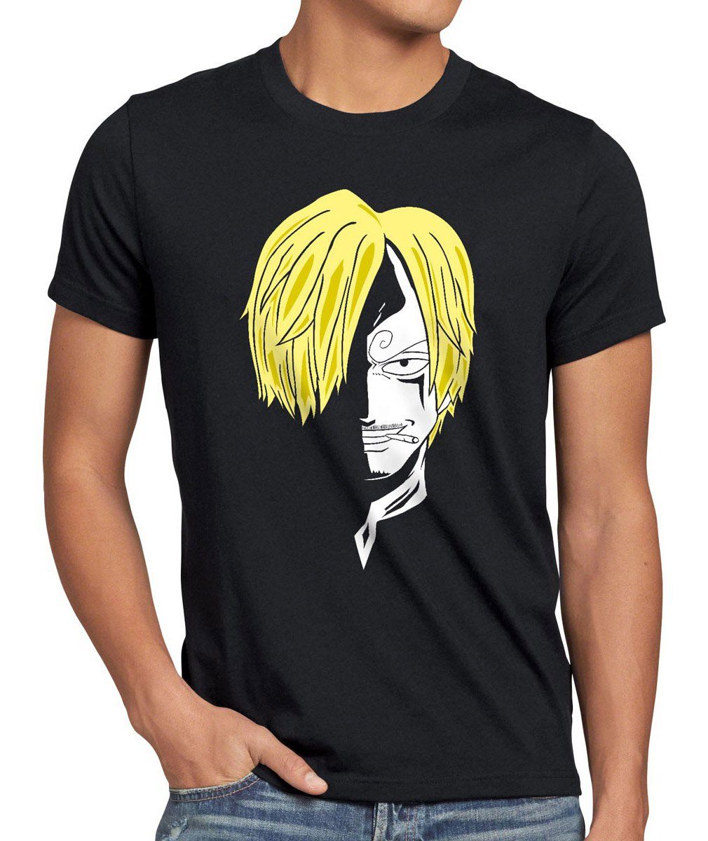 style3 T-Shirt Sanji One Pirat Bande Piece Manga ruffy luffy Anime Koch Pir günstig online kaufen