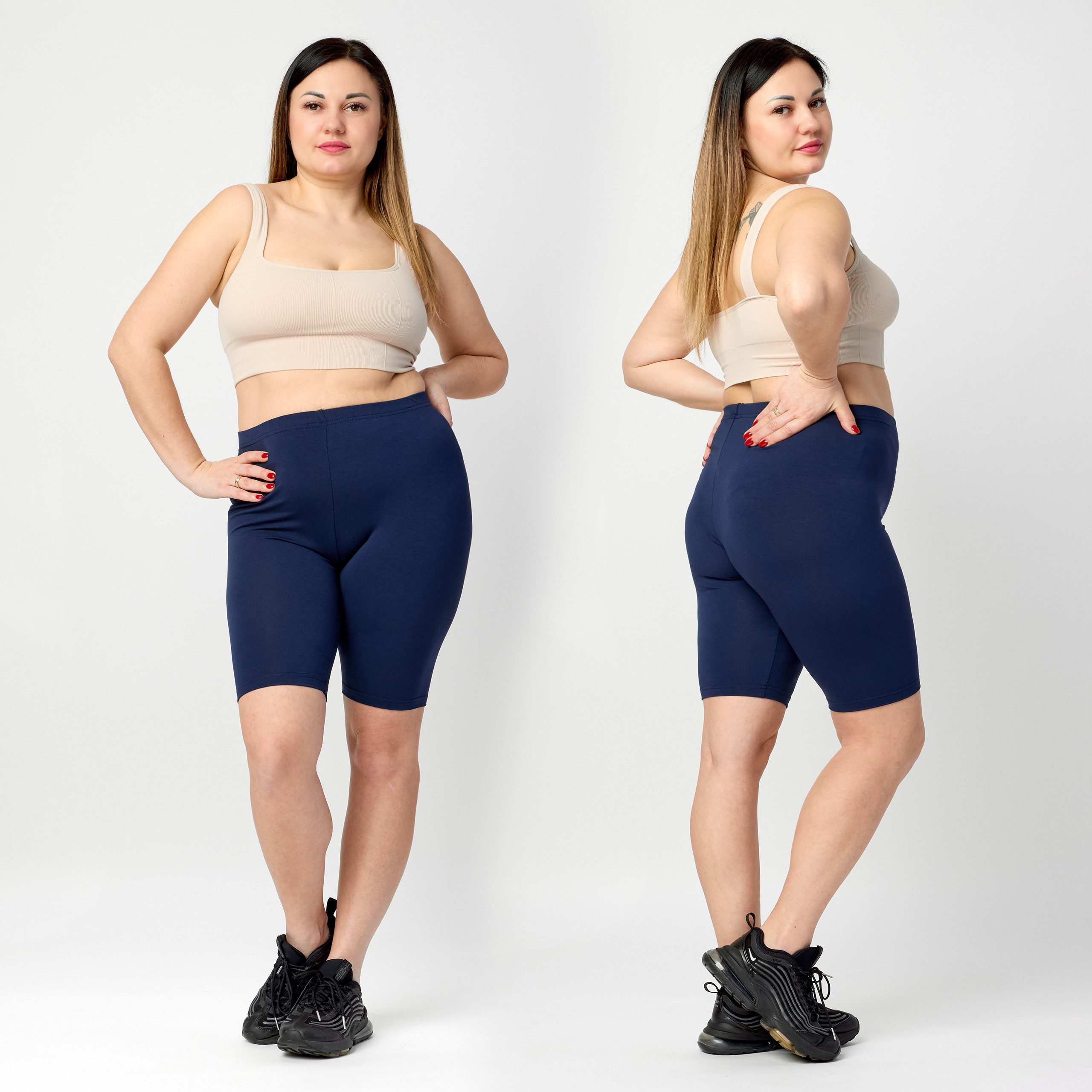 Merry Style Leggings Große Größen Damen kurze Tight aus Viskose MS10-450 (1 günstig online kaufen