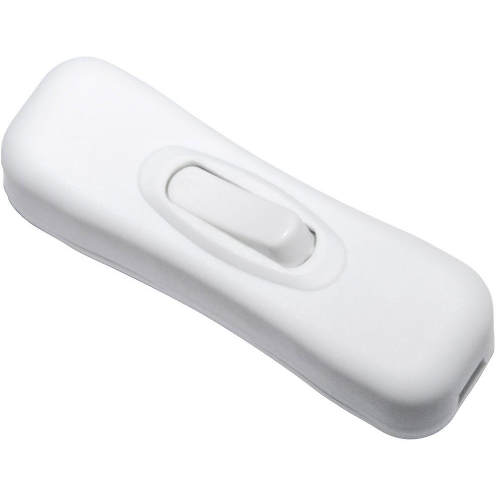 TRU COMPONENTS Drehdimmer TRU COMPONENTS Schnurschalter Weiß 1 x Aus/Ein 2 A 1 St. (1371836)