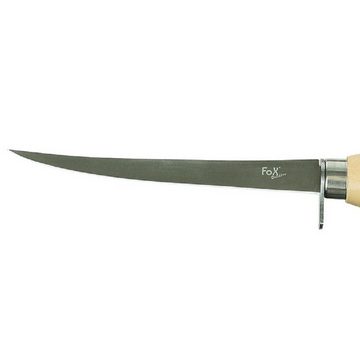 FoxOutdoor Taschenmesser Fox Outdoor Filetiermesser, Classic, Birkenholzgriff, Scheide, (Packung, 2 St), mit Fingerschutz