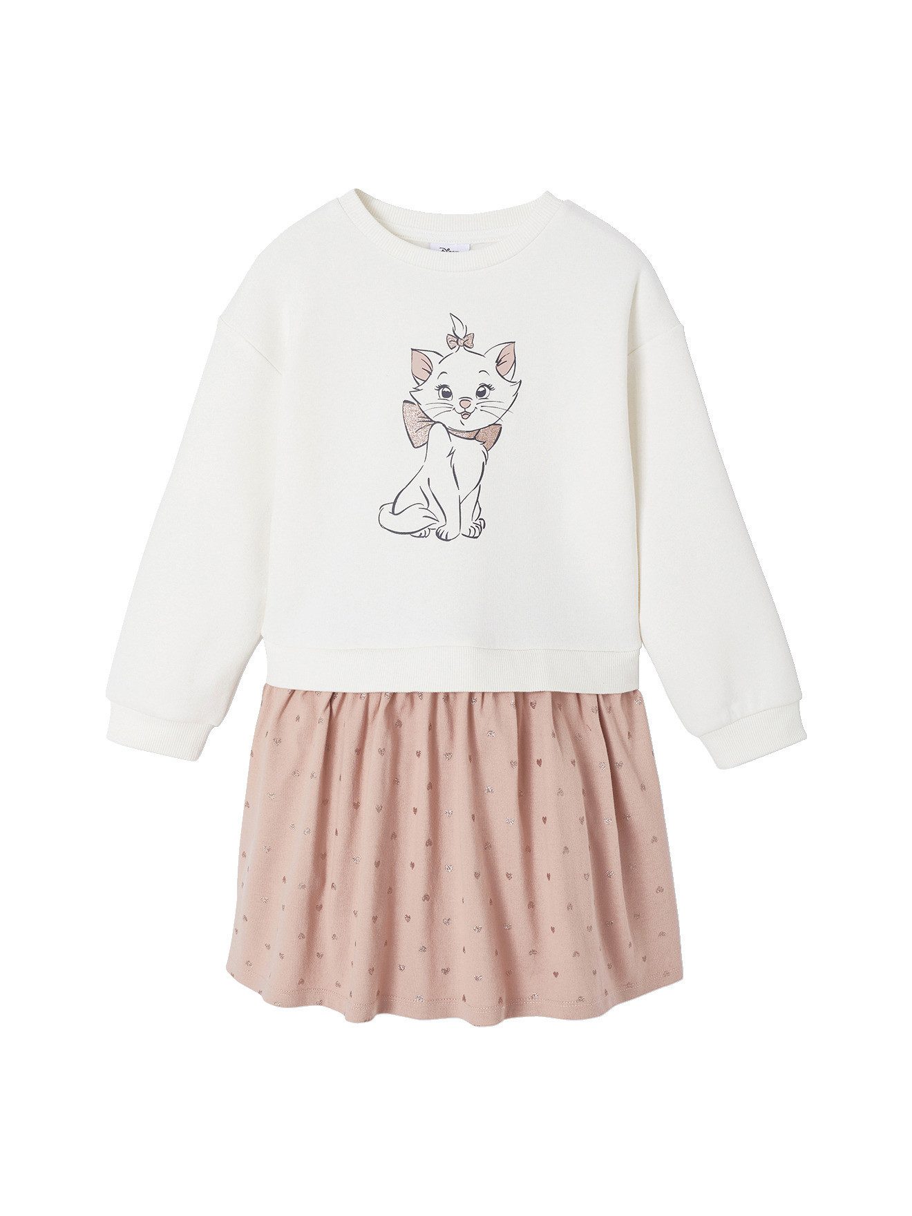Minikleid 2-in-1 Sweatkleid mit Volantrock Mädchen
