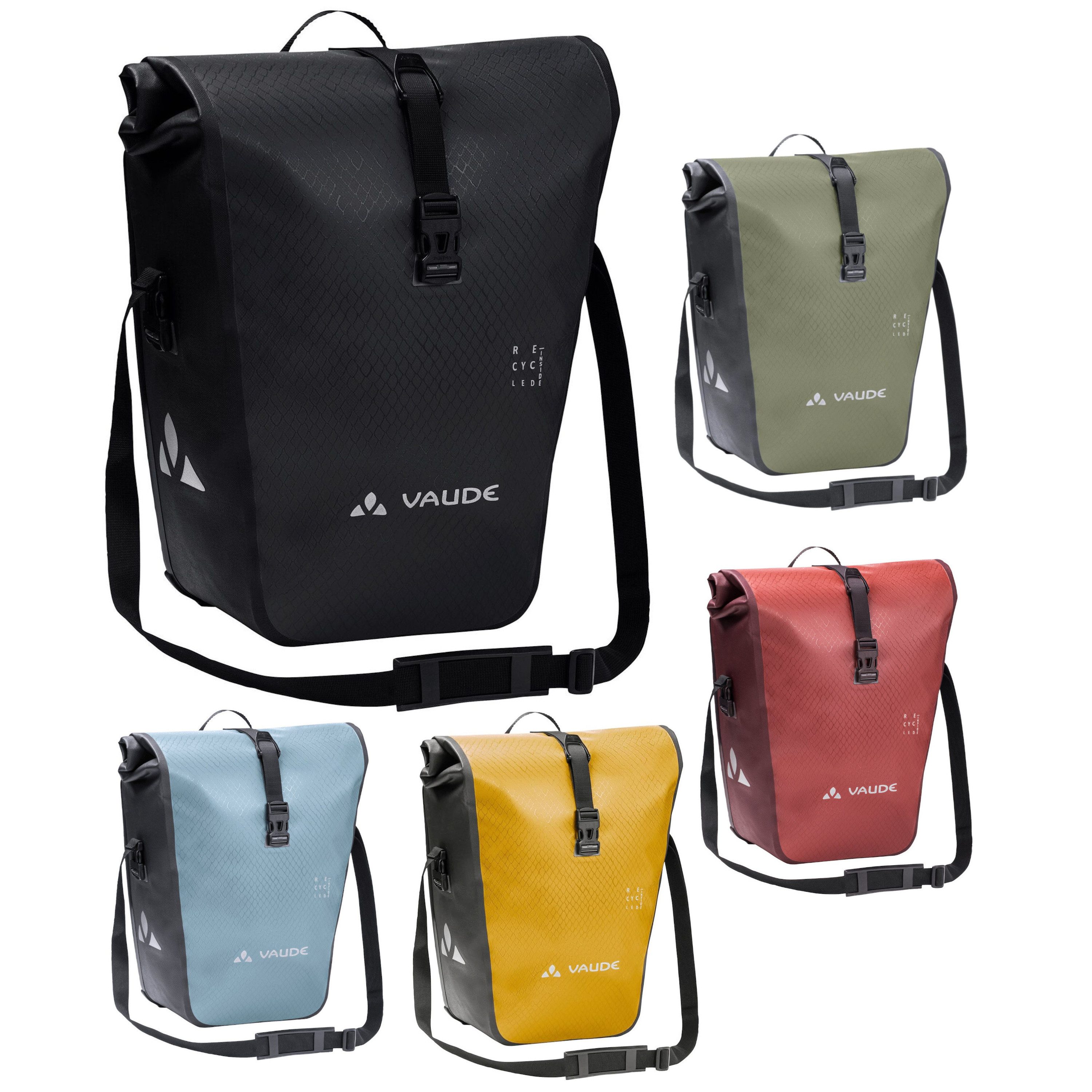 VAUDE Fahrradtasche Aqua Back Single recycelt Hinterradtasche wasserdicht – Bild 2 von 5