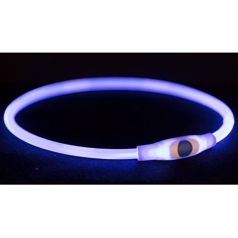TRIXIE Hundeleine Trixie Flash Leuchtring USB Farbe / Länge: blau / 40cm