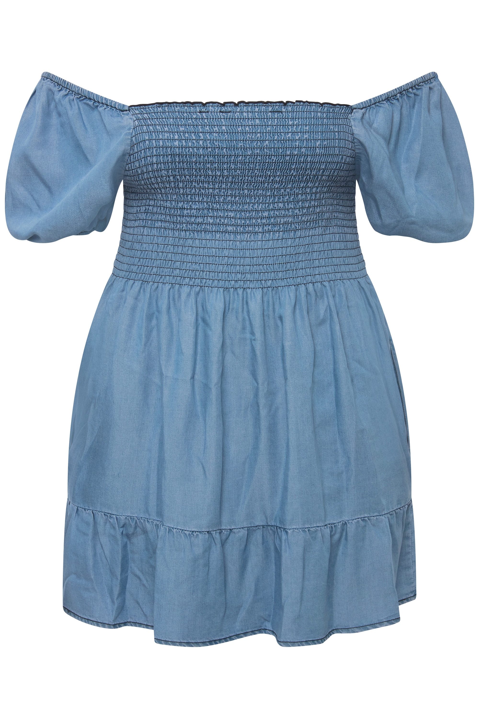 Ulla Popken Longbluse Smok-Longbluse A-Linie Carree-Ausschnitt günstig online kaufen