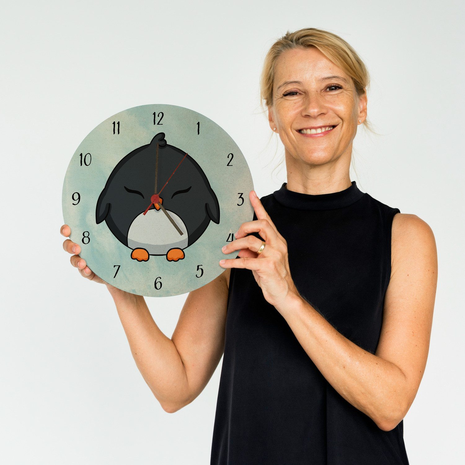 speecheese Wanduhr Pinguin Kinder Wanduhr aus günstig online kaufen