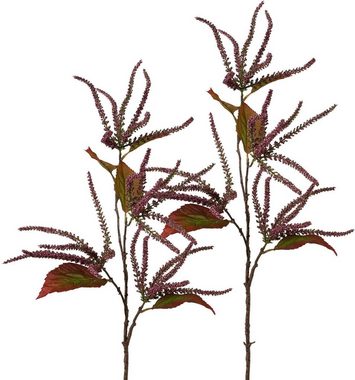 Winterliche Kunstpflanze Weihnachtsdeko Amaranthus, Creativ deco, Höhe 86 cm, Zweig mit Erika