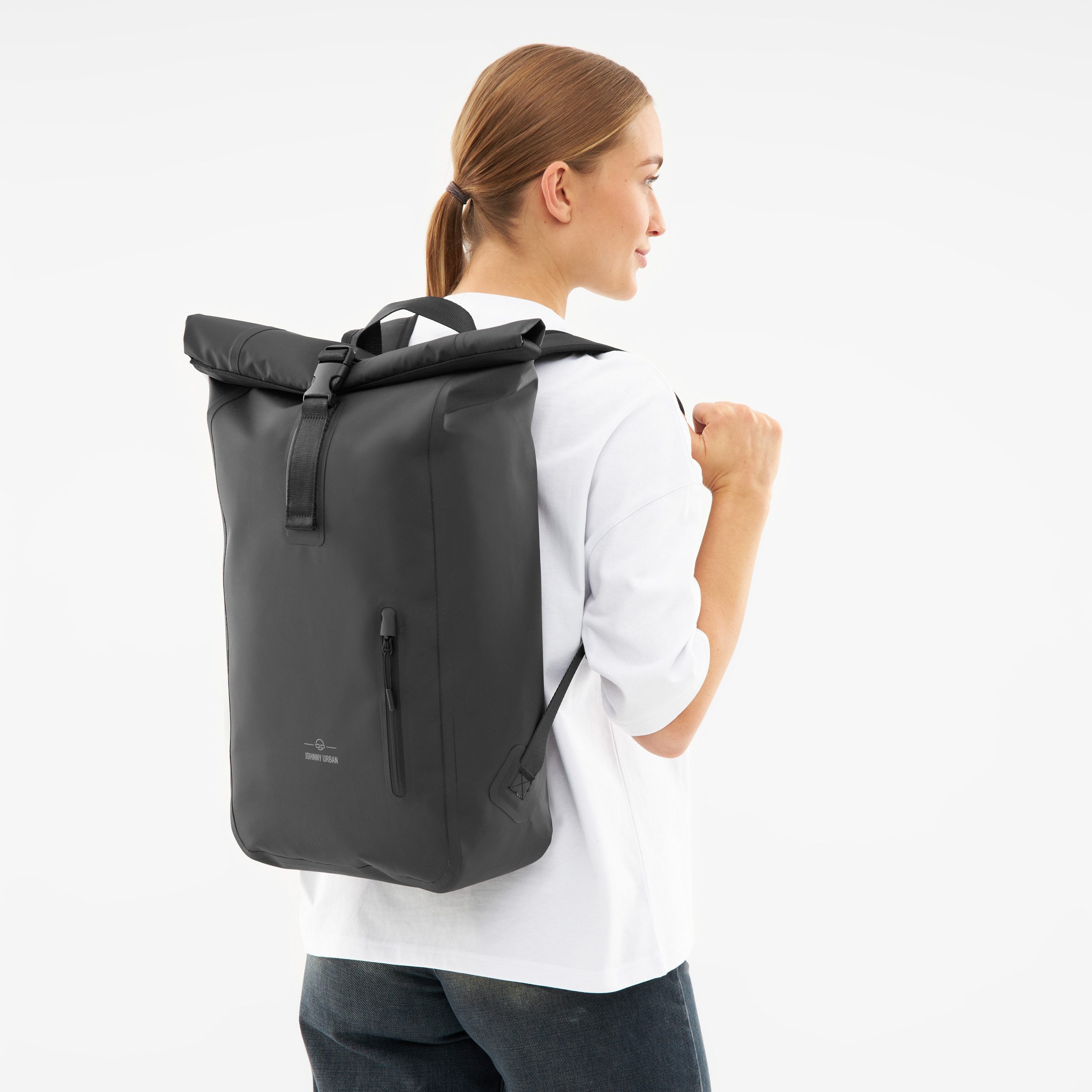 Johnny Urban Fahrradrucksack Conor Wasserdichter Rolltop Rucksack (1-tlg), 16 Zoll Laptopfach, Wasserdichtes Material