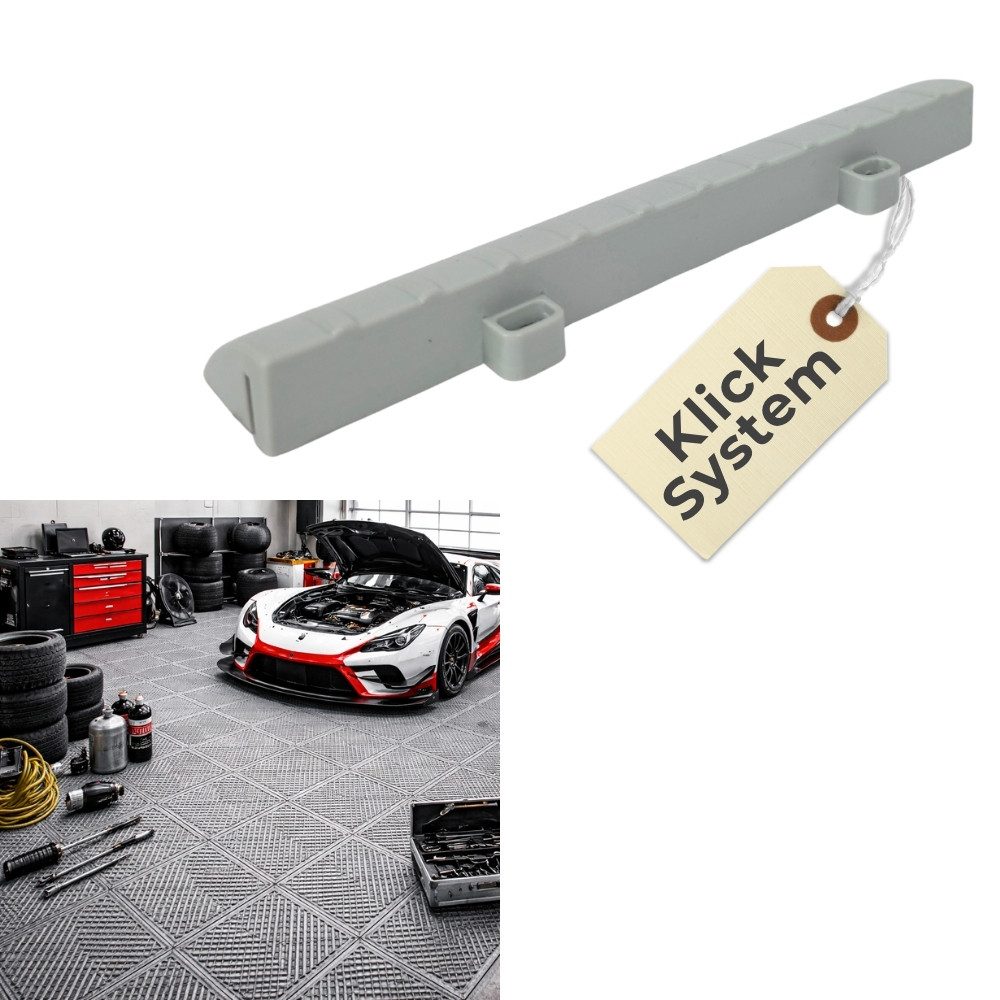 GarPet Outdoor-Bodenplatte Klickfliesen Set Bodenplatte Kunststoff Garage Drainage Garagenboden